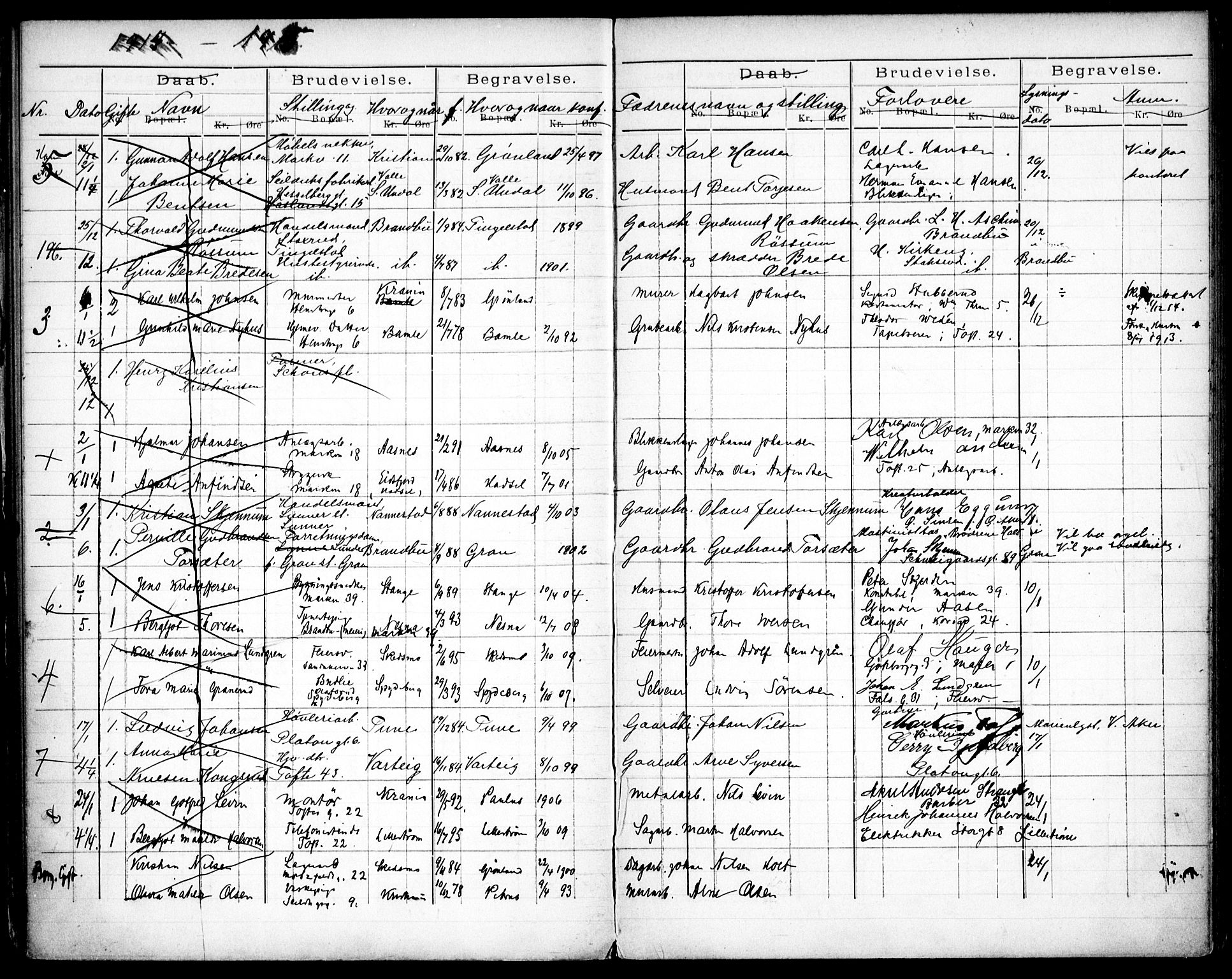 Paulus prestekontor Kirkebøker, SAO/A-10871/H/Ha/L0002: Banns register no. 2, 1914-1916