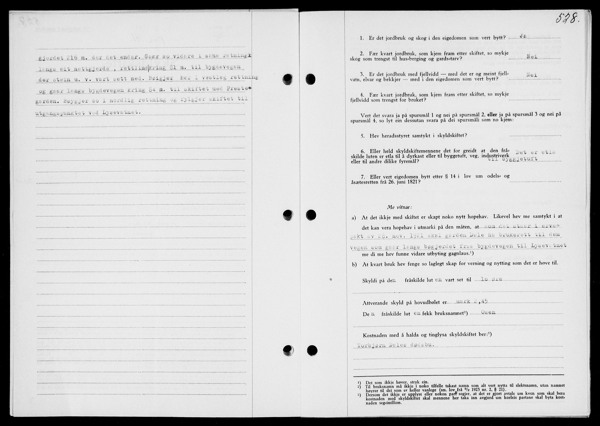 Ryfylke tingrett, SAST/A-100055/001/II/IIB/L0085: Mortgage book no. 64, 1941-1941, Diary no: : 1356/1941