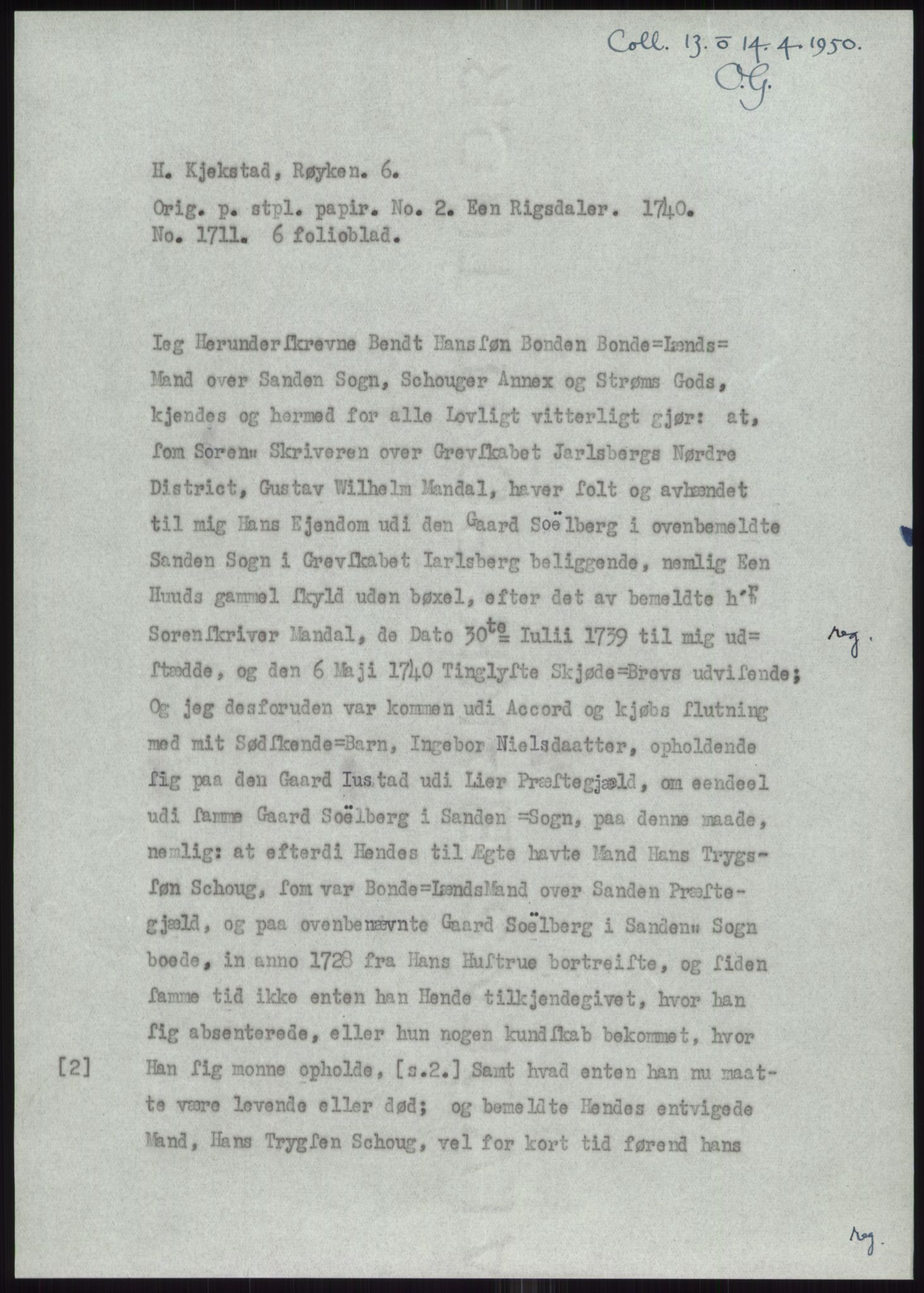 Samlinger til kildeutgivelse, Diplomavskriftsamlingen, AV/RA-EA-4053/H/Ha, p. 2039