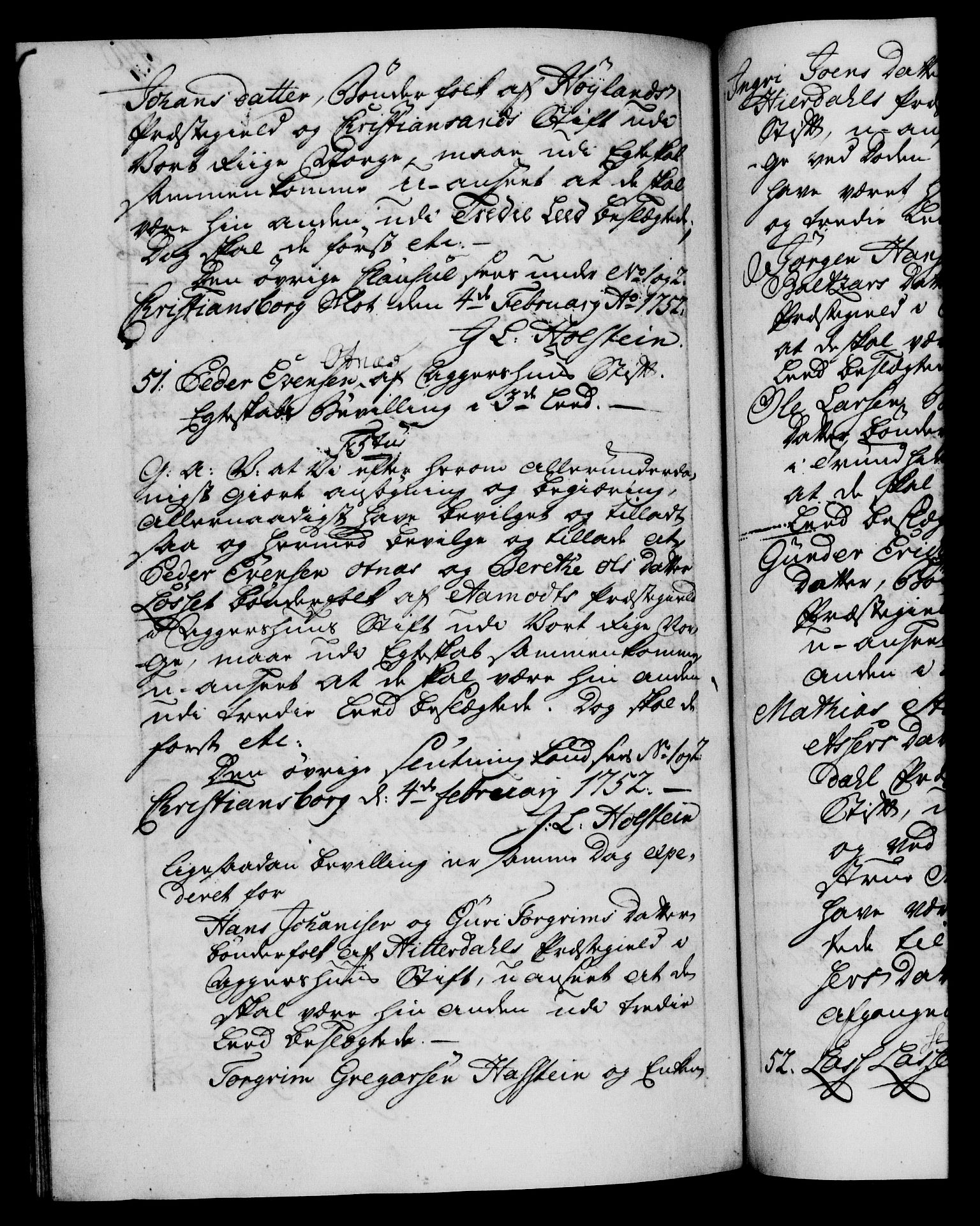Danske Kanselli 1572-1799, RA/EA-3023/F/Fc/Fca/Fcaa/L0037: Norske registre, 1751-1752, p. 490b