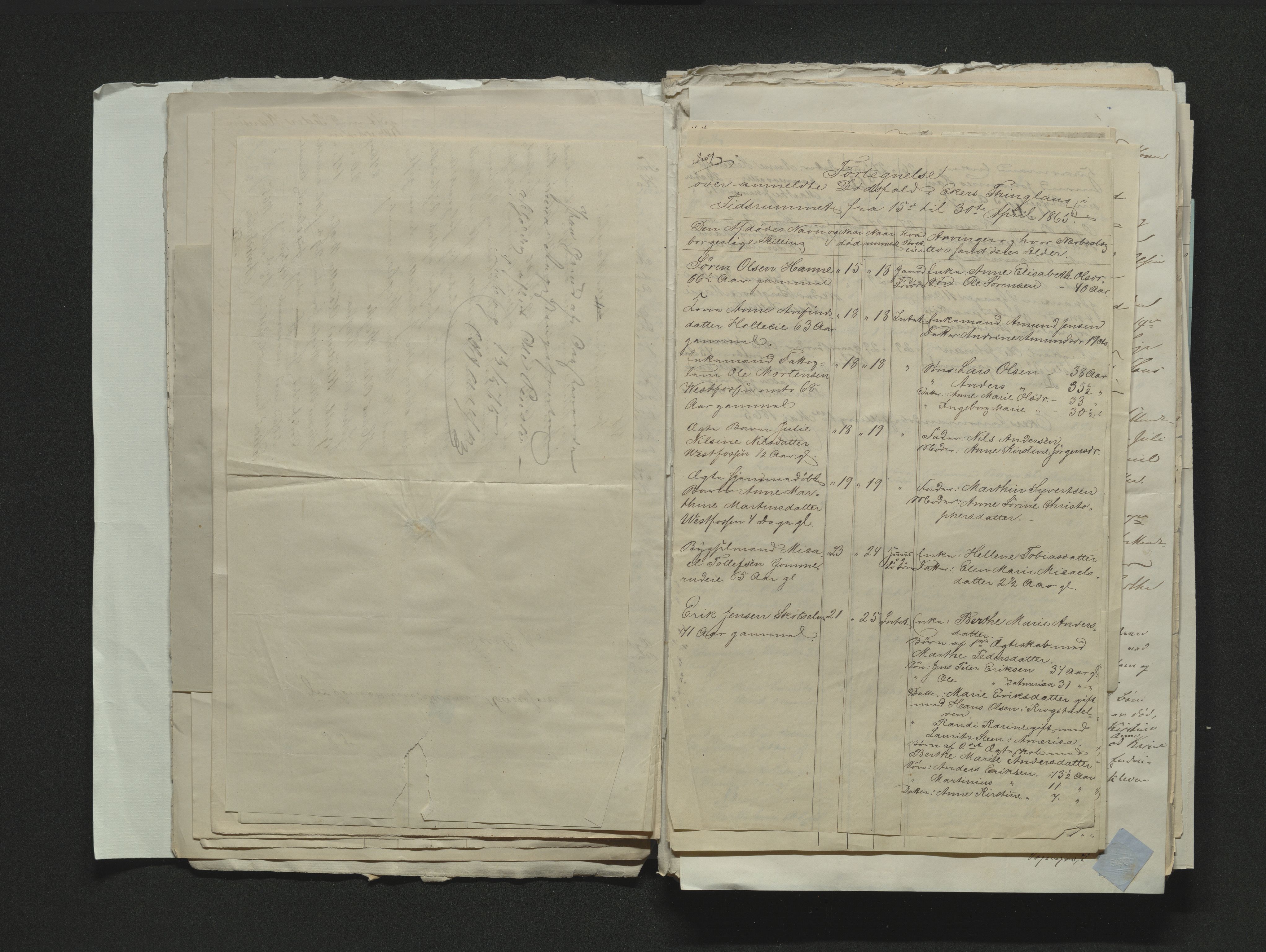 Eiker, Modum og Sigdal sorenskriveri, AV/SAKO-A-123/H/Ha/Hab/L0011: Dødsfallsmeldinger, 1862-1865, p. 537