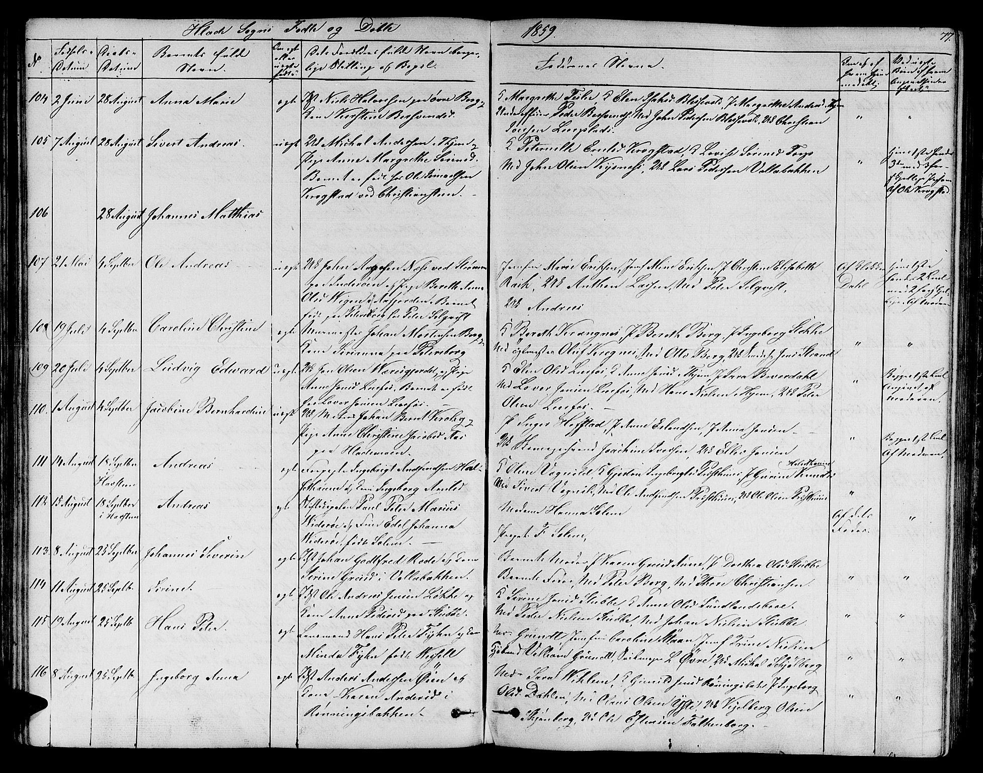 Ministerialprotokoller, klokkerbøker og fødselsregistre - Sør-Trøndelag, SAT/A-1456/606/L0310: Parish register (copy) no. 606C06, 1850-1859, p. 77