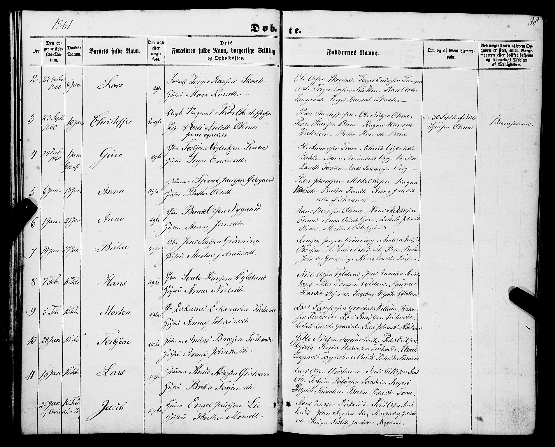 Strandebarm sokneprestembete, SAB/A-78401/H/Haa: Parish register (official) no. A 8, 1858-1872, p. 38