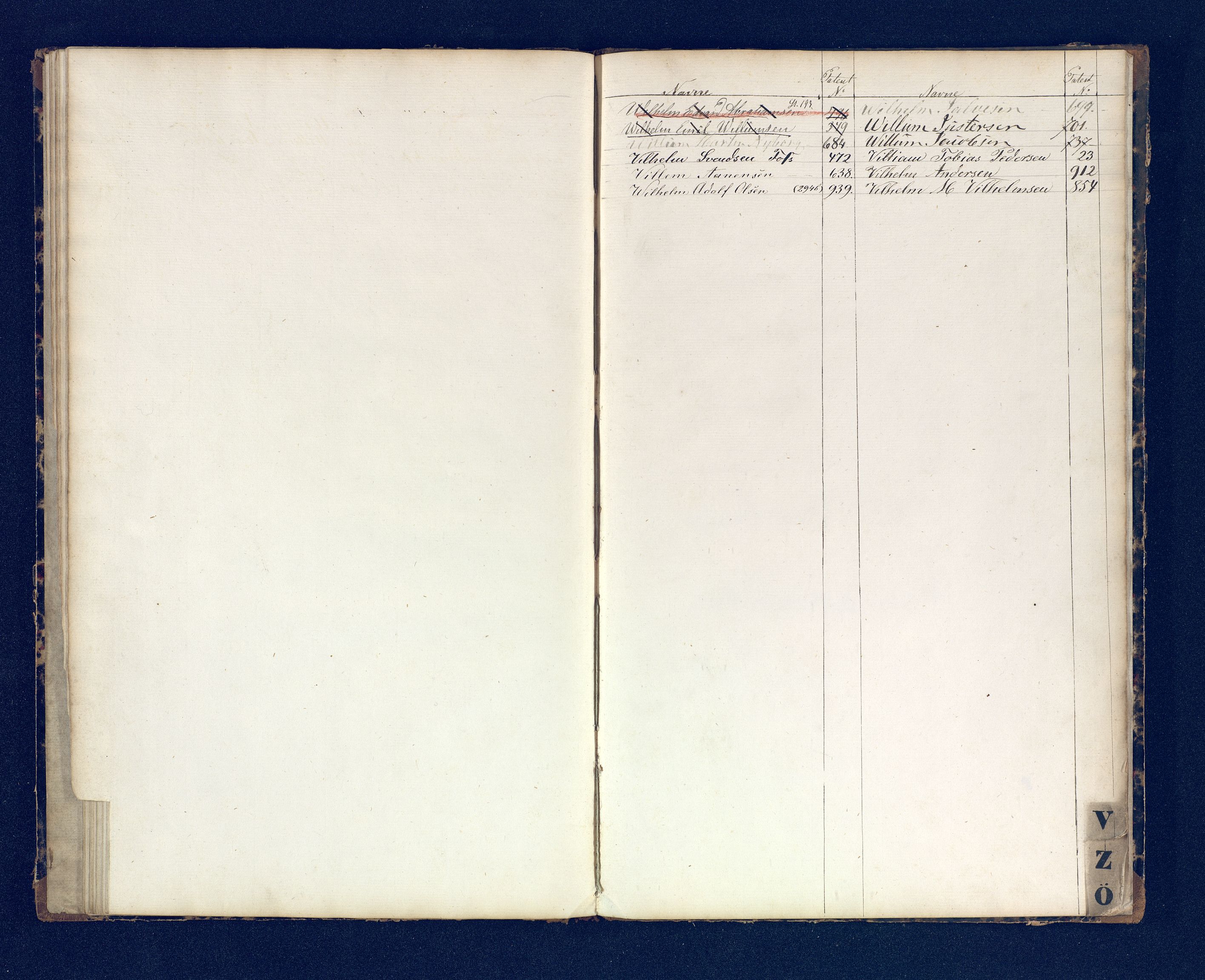 Mandal mønstringskrets, SAK/2031-0016/F/Fb/L0017/0001: Register til annontasjonsrulle og hovedrulle, Y-37 / Register til hovedrulle Y-19 (2 stykker), 1860-1866, p. 86