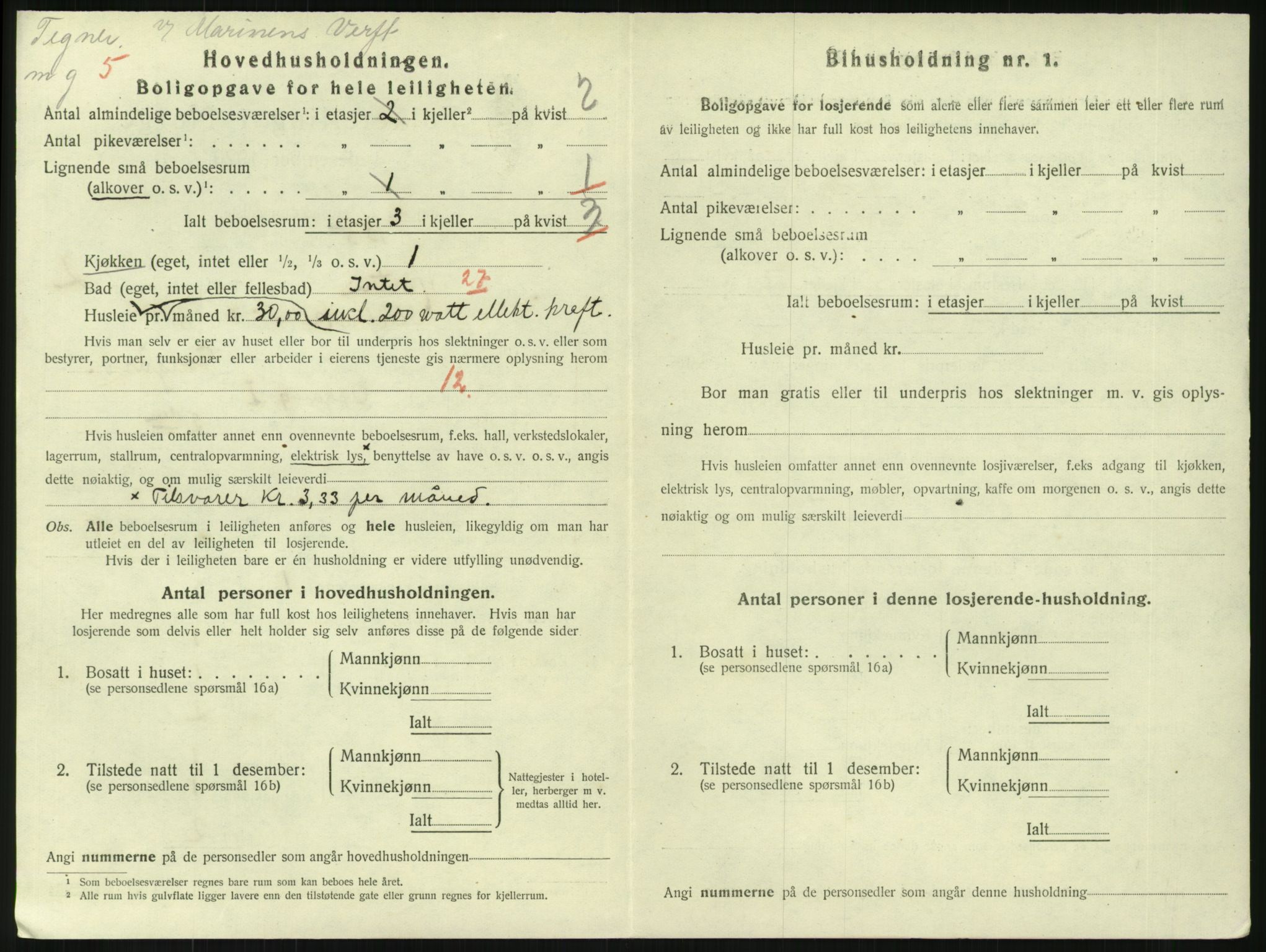SAKO, 1920 census for Horten, 1920, p. 3924