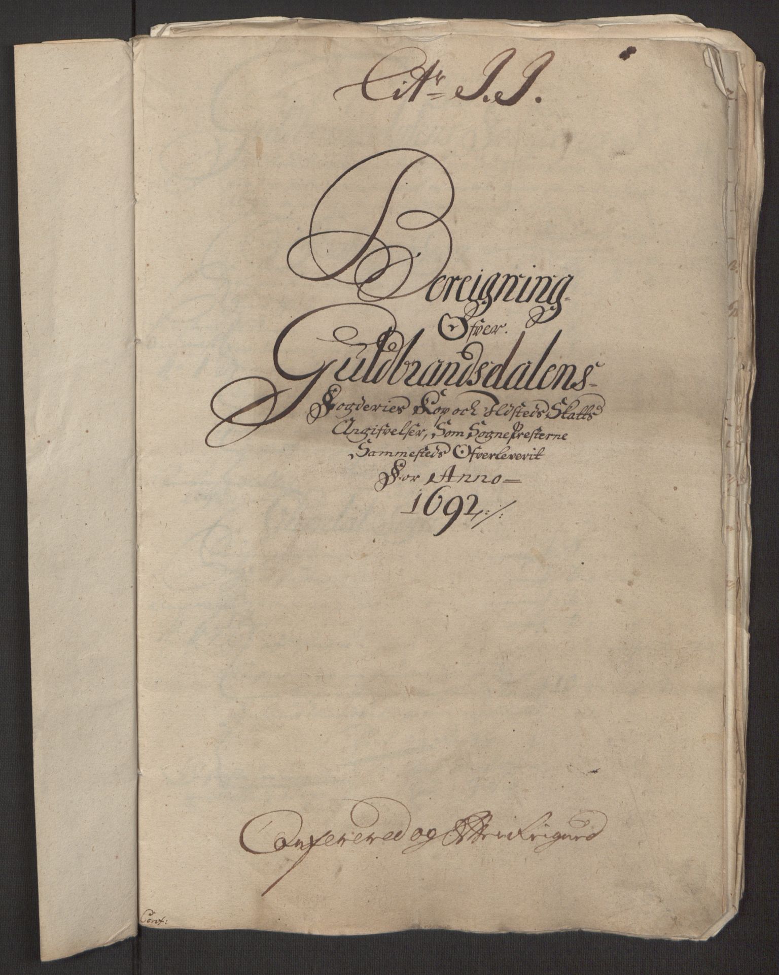 Rentekammeret inntil 1814, Reviderte regnskaper, Fogderegnskap, RA/EA-4092/R17/L1166: Fogderegnskap Gudbrandsdal, 1690-1692, p. 131