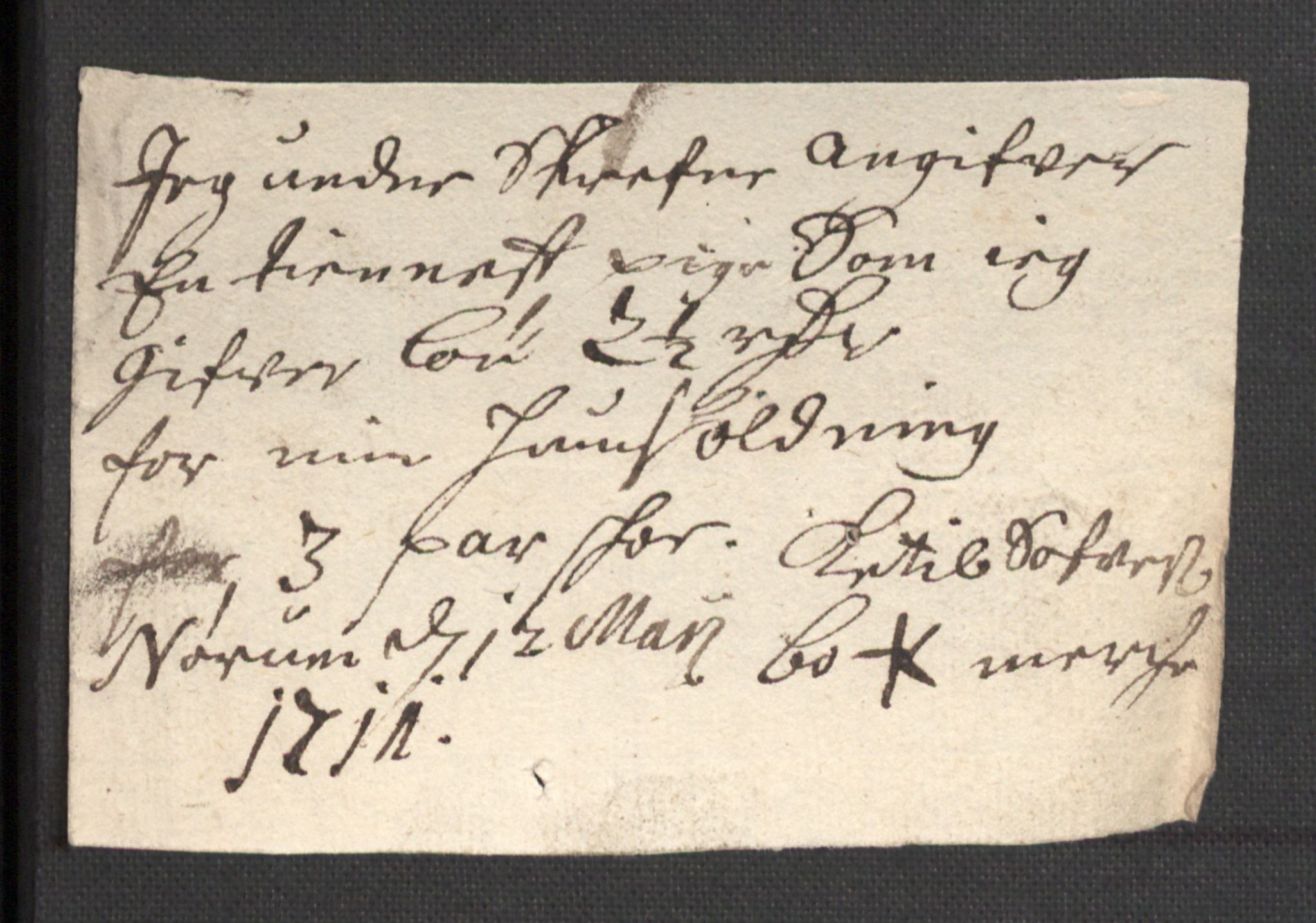 Rentekammeret inntil 1814, Reviderte regnskaper, Fogderegnskap, AV/RA-EA-4092/R36/L2121: Fogderegnskap Øvre og Nedre Telemark og Bamble, 1711, p. 260