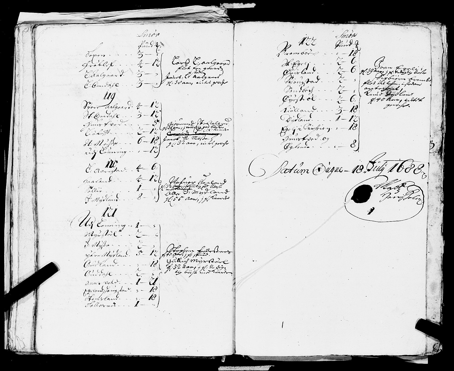 Fylkesmannen i Rogaland, AV/SAST-A-101928/99/3/325/325CA, 1655-1832, p. 1022