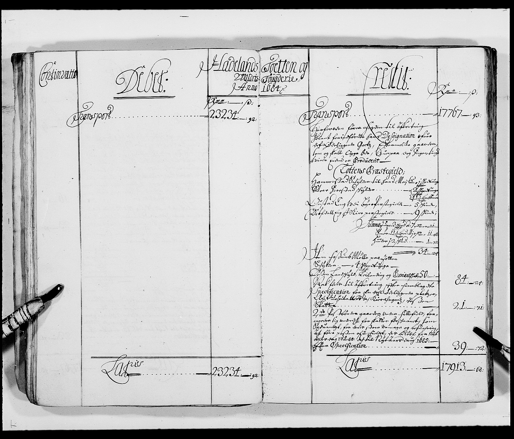 Rentekammeret inntil 1814, Reviderte regnskaper, Fogderegnskap, AV/RA-EA-4092/R18/L1287: Fogderegnskap Hadeland, Toten og Valdres, 1688, p. 113