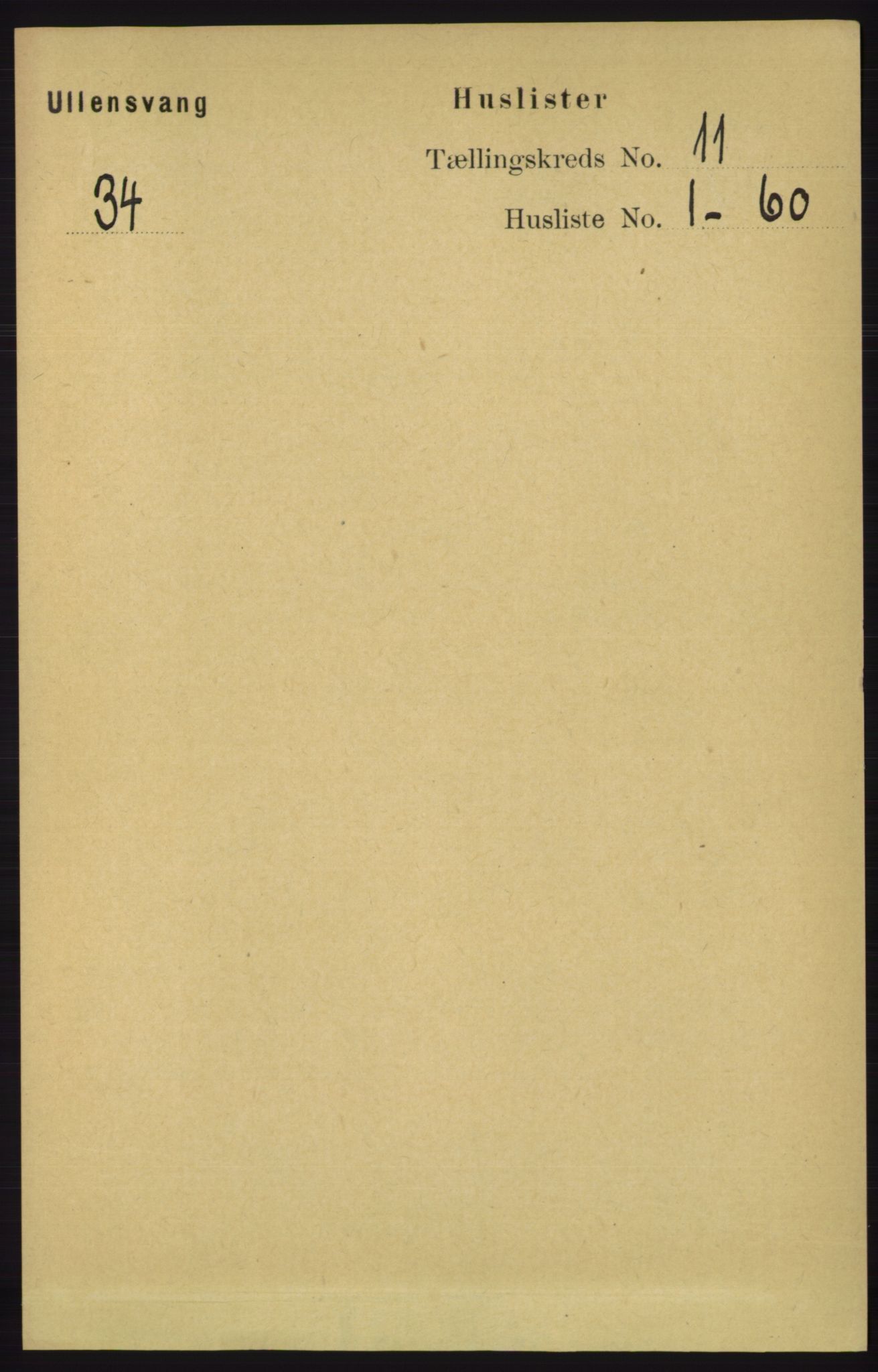 RA, 1891 census for 1230 Ullensvang, 1891, p. 4201