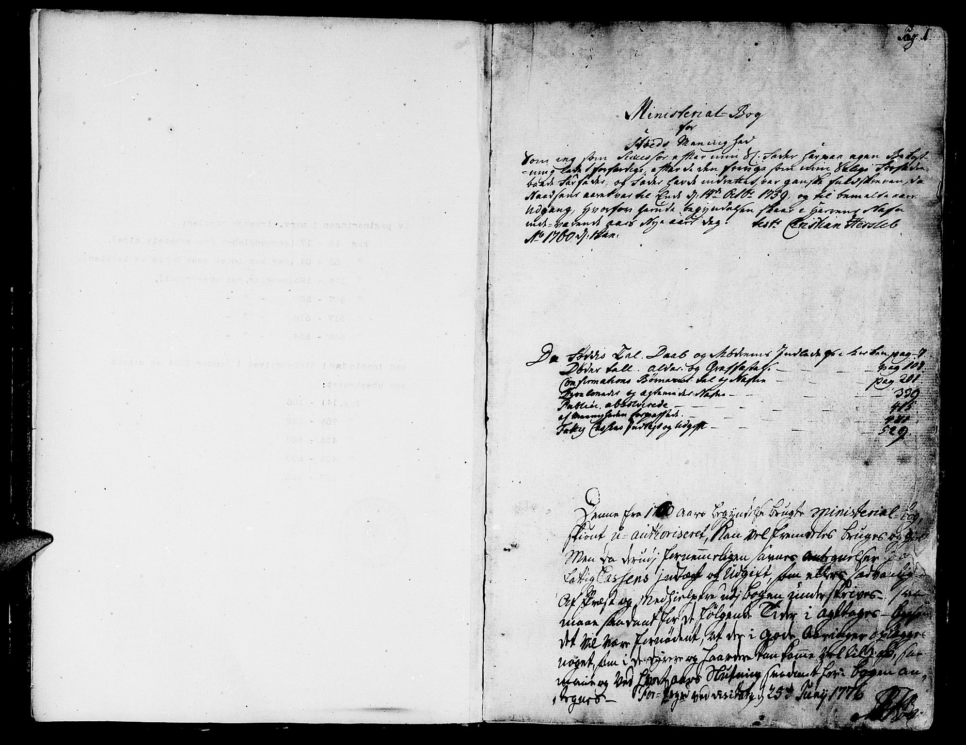 Ministerialprotokoller, klokkerbøker og fødselsregistre - Nord-Trøndelag, SAT/A-1458/746/L0440: Parish register (official) no. 746A02, 1760-1815, p. 0-1