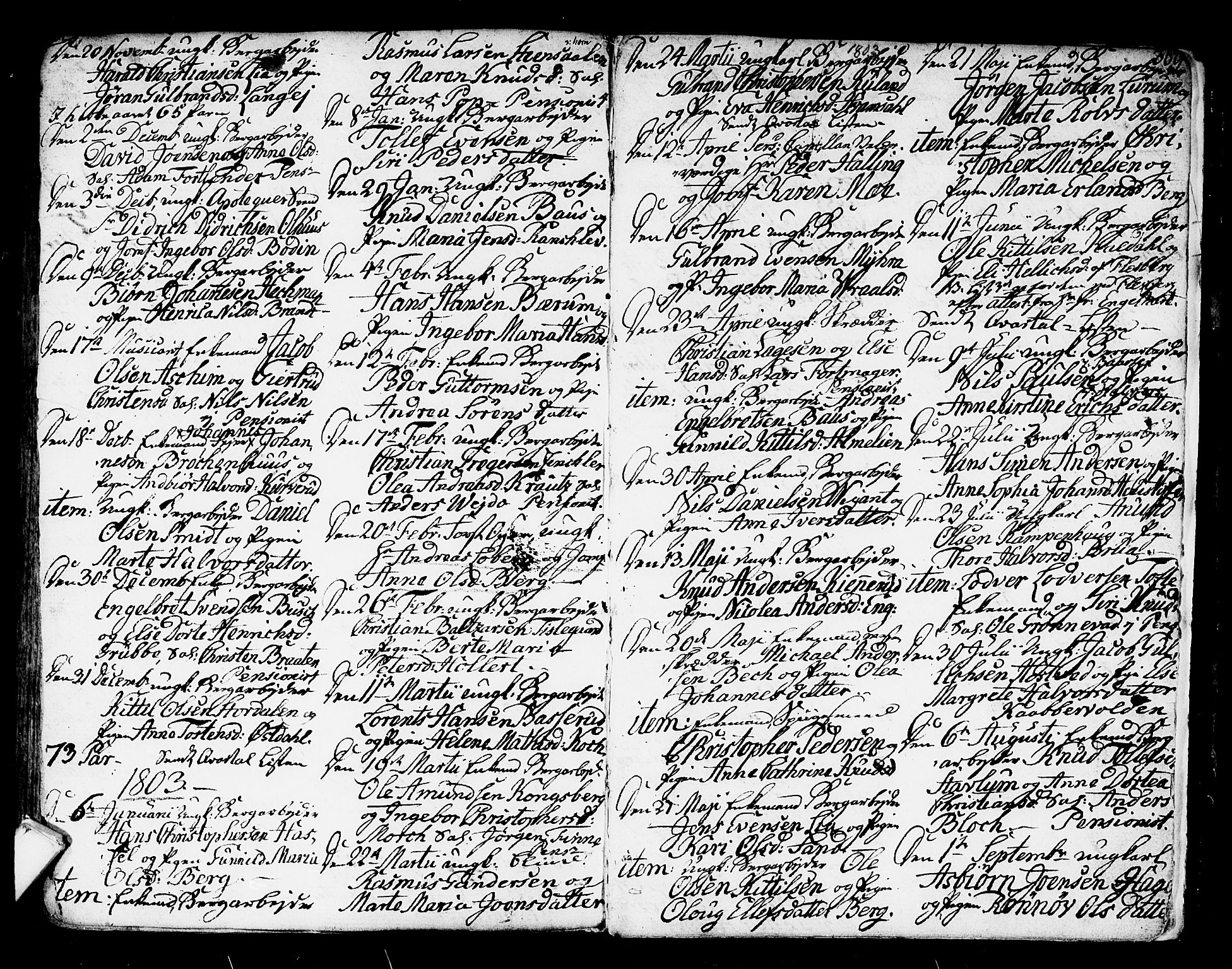Kongsberg kirkebøker, AV/SAKO-A-22/F/Fa/L0007: Parish register (official) no. I 7, 1795-1816, p. 369