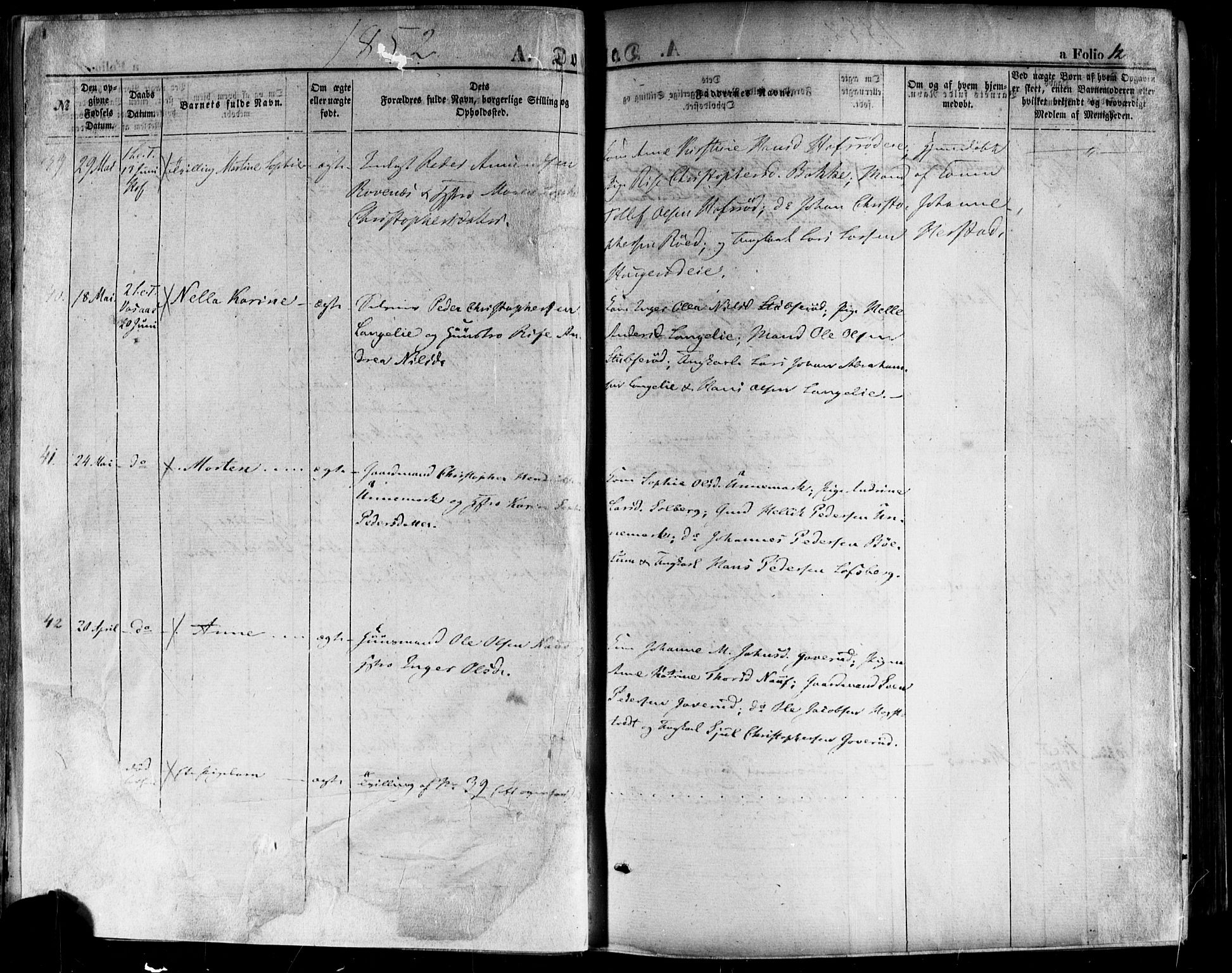 Hof kirkebøker, AV/SAKO-A-64/F/Fa/L0006: Parish register (official) no. I 6, 1851-1877, p. 12