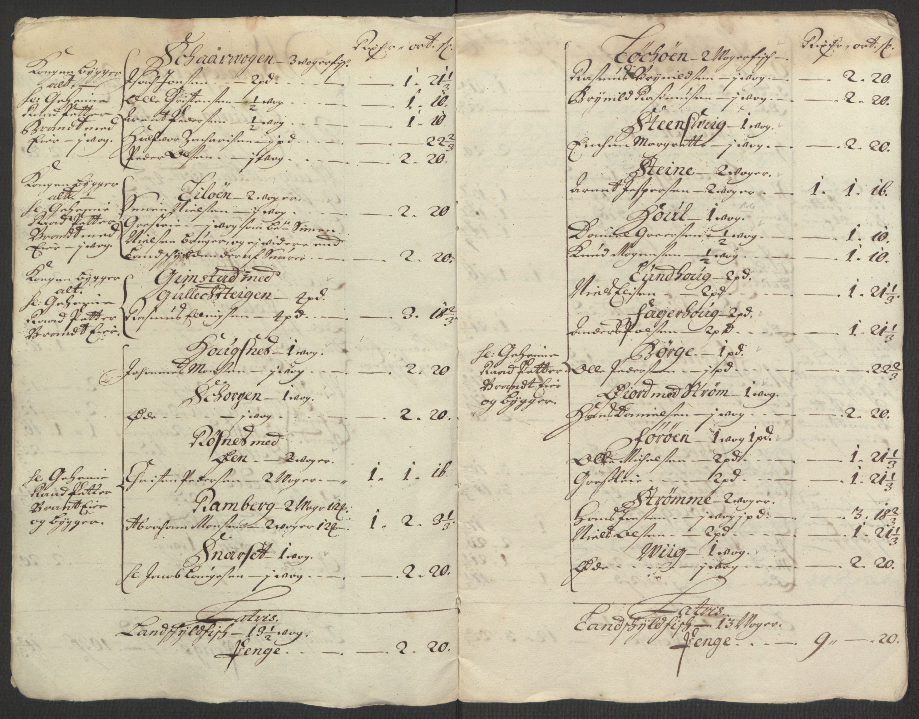 Rentekammeret inntil 1814, Reviderte regnskaper, Fogderegnskap, AV/RA-EA-4092/R67/L4676: Fogderegnskap Vesterålen, Andenes og Lofoten, 1691-1693, p. 243