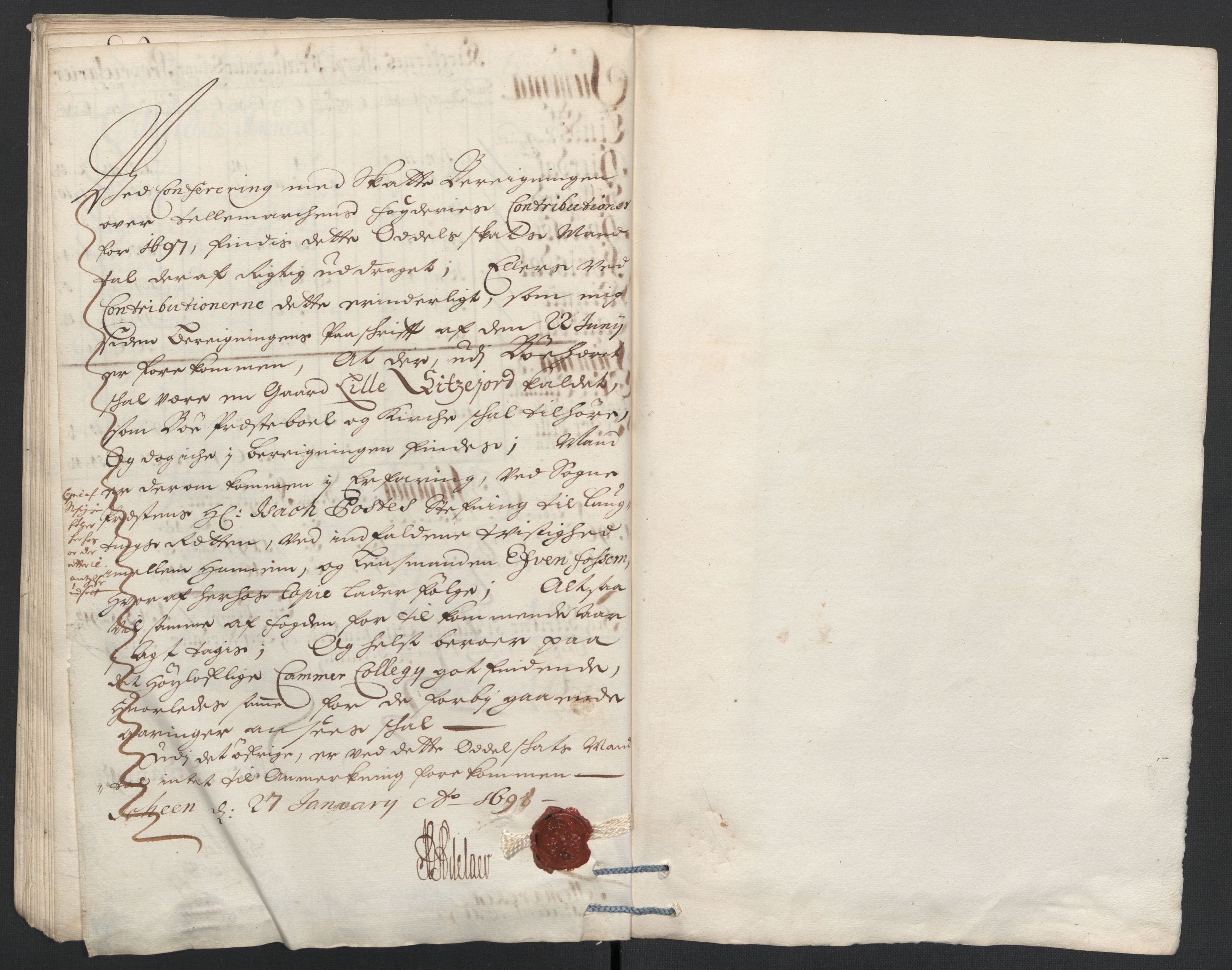 Rentekammeret inntil 1814, Reviderte regnskaper, Fogderegnskap, RA/EA-4092/R36/L2097: Fogderegnskap Øvre og Nedre Telemark og Bamble, 1697, p. 208