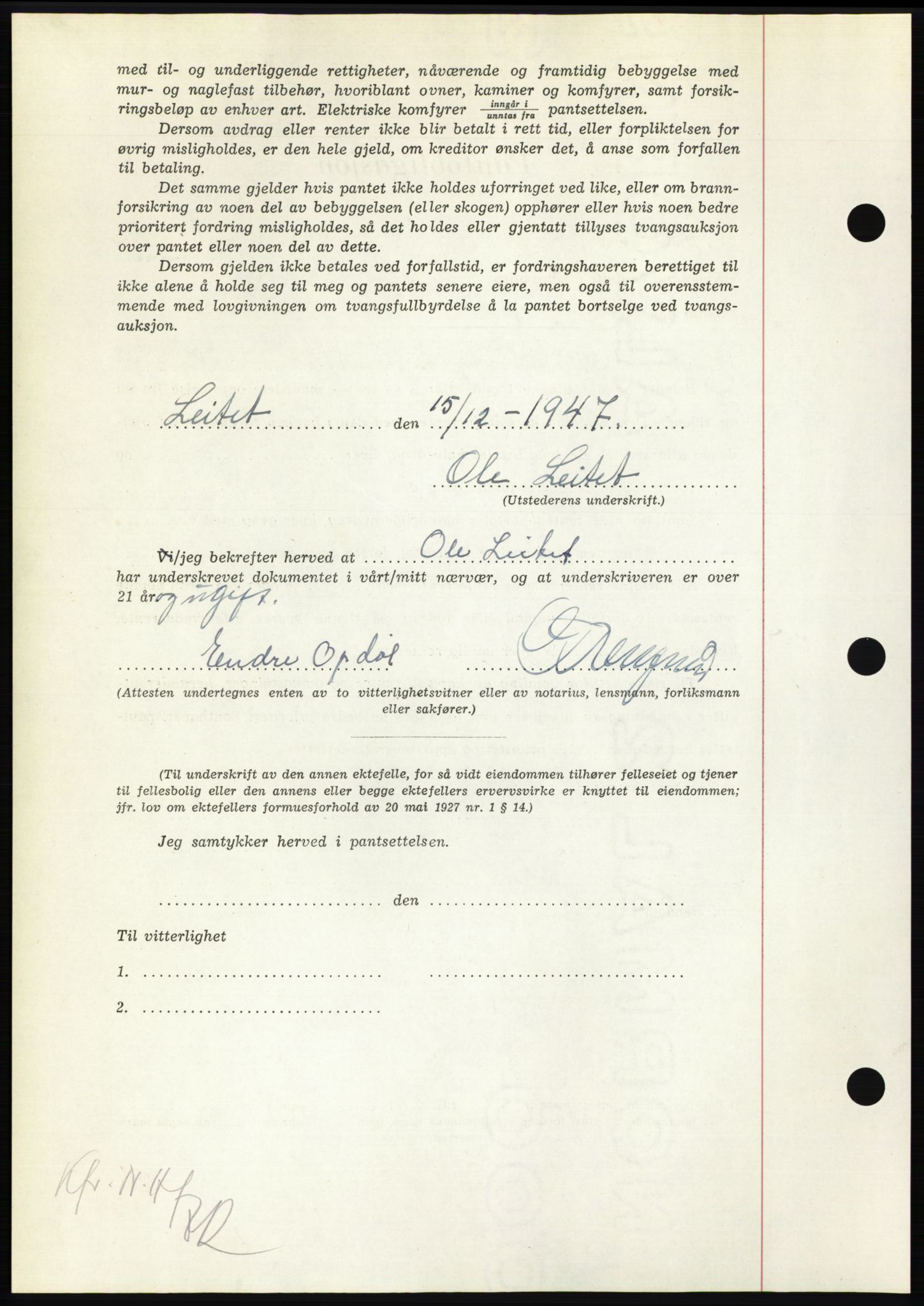 Nordmøre sorenskriveri, AV/SAT-A-4132/1/2/2Ca: Mortgage book no. B98, 1948-1948, Diary no: : 1005/1948