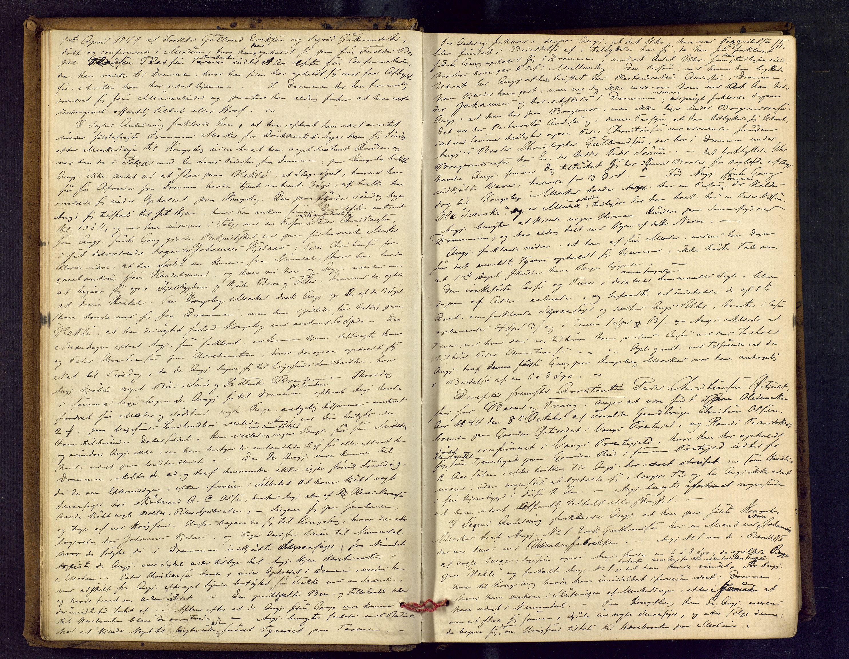 Eiker, Modum og Sigdal sorenskriveri, AV/SAKO-A-123/F/Fc/L0012: Ekstrarettsprotokoll - Modum, 1869-1883, p. 15