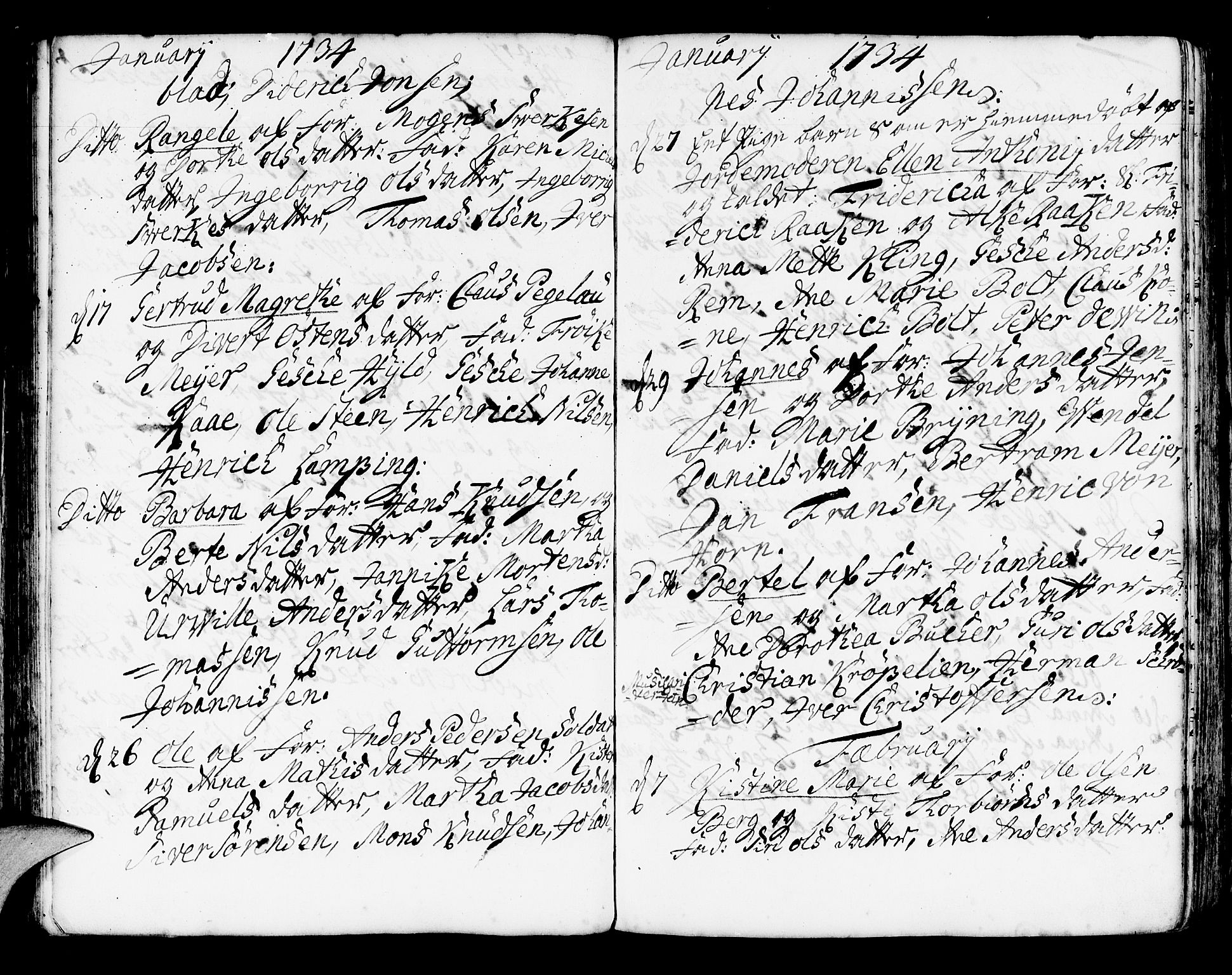 Korskirken sokneprestembete, SAB/A-76101/H/Haa/L0004: Parish register (official) no. A 4, 1720-1750, p. 133