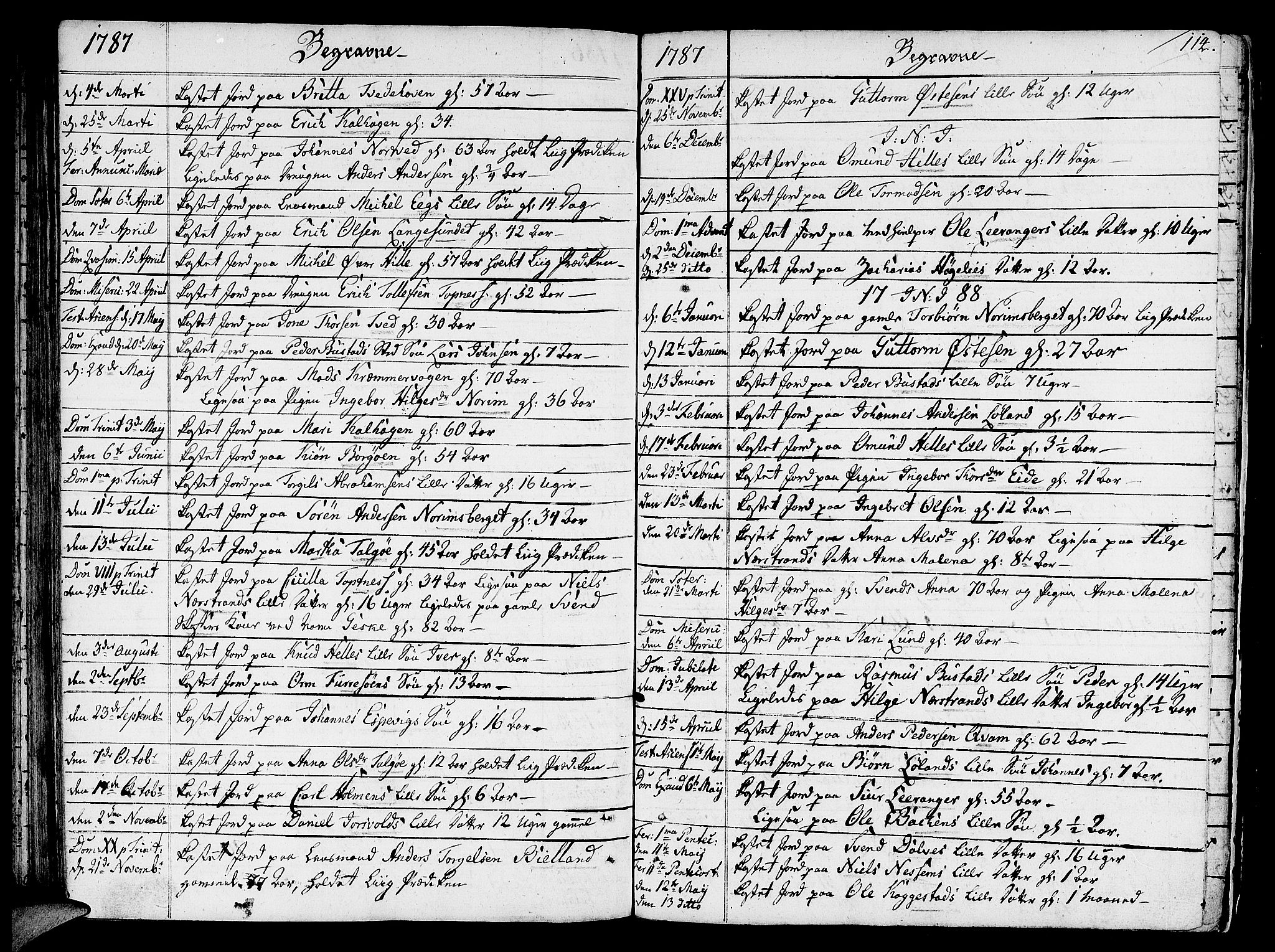 Nedstrand sokneprestkontor, AV/SAST-A-101841/01/IV: Parish register (official) no. A 4, 1779-1795, p. 114