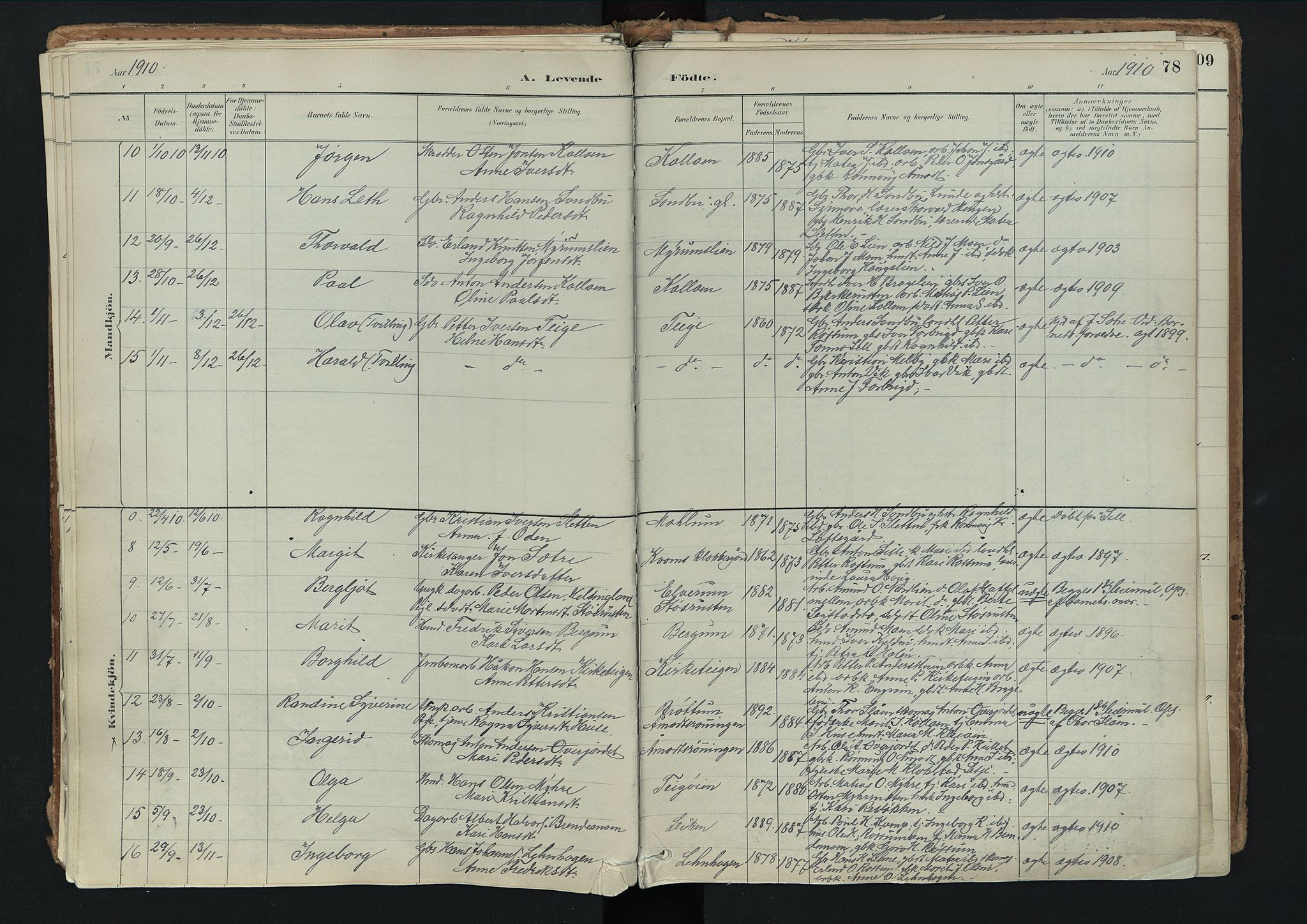 Nord-Fron prestekontor, SAH/PREST-080/H/Ha/Haa/L0003: Parish register (official) no. 3, 1884-1914, p. 78