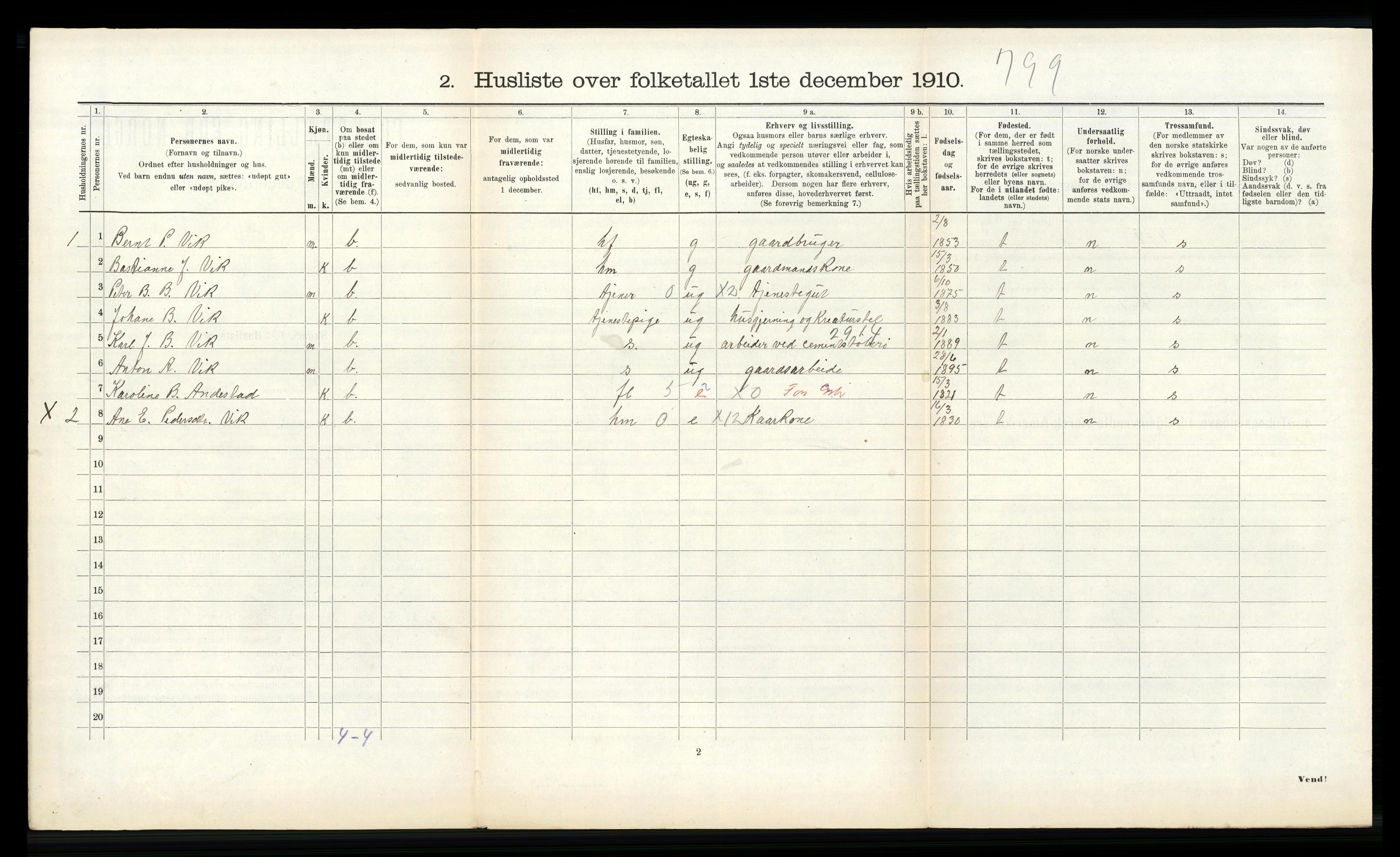 RA, 1910 census for Sykkylven, 1910, p. 342