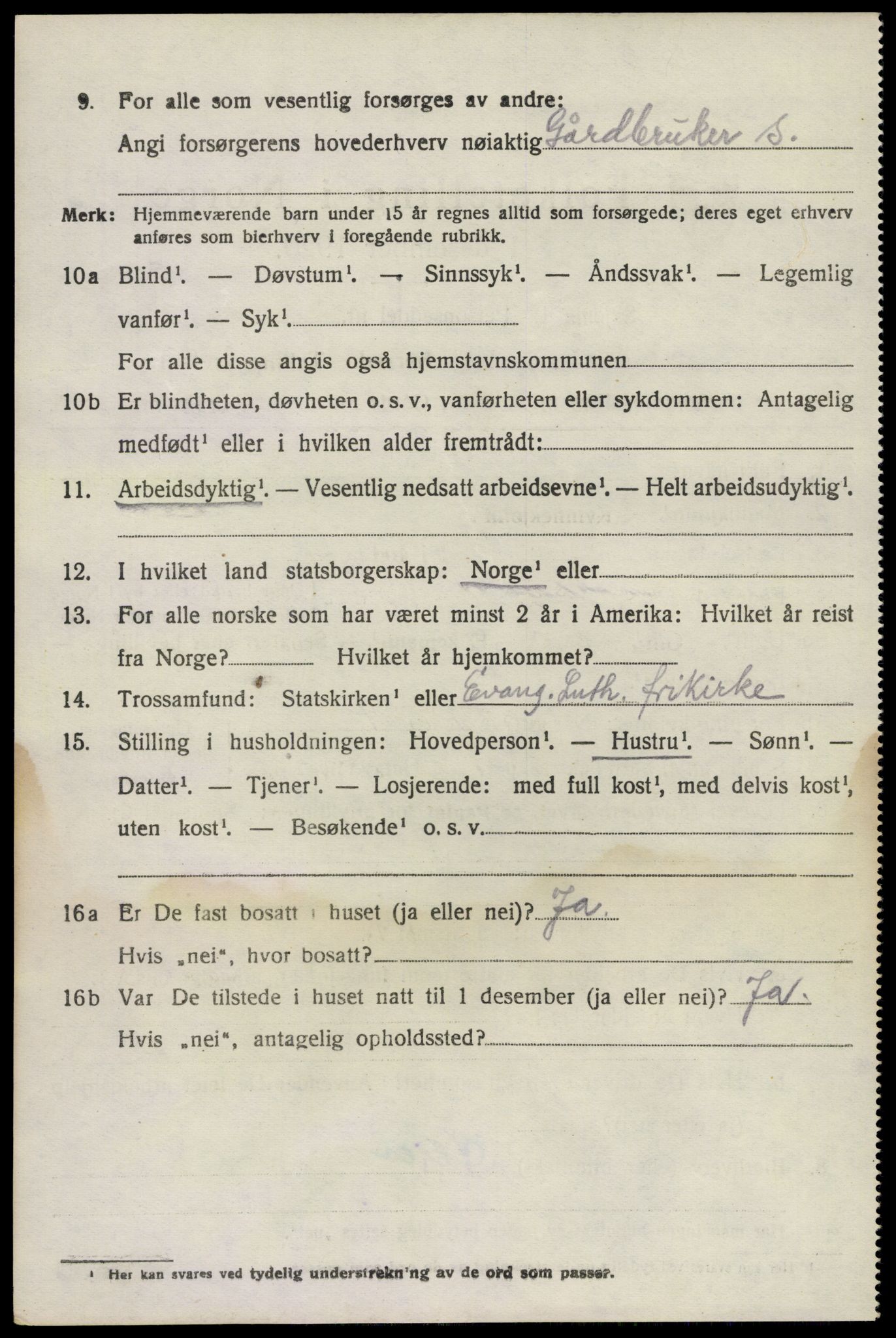 SAKO, 1920 census for Brunlanes, 1920, p. 7160