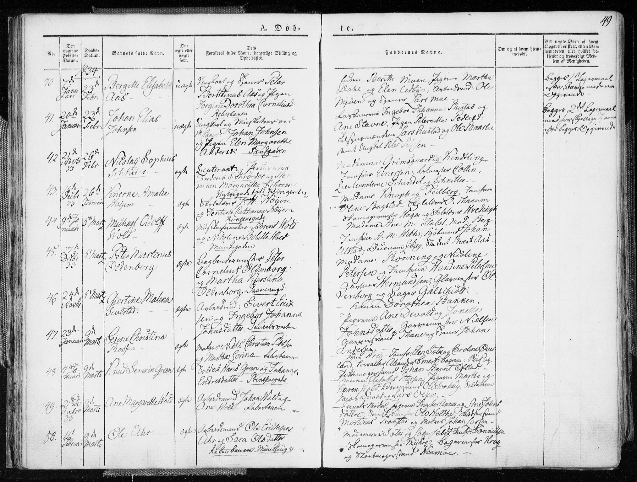 Ministerialprotokoller, klokkerbøker og fødselsregistre - Sør-Trøndelag, AV/SAT-A-1456/601/L0047: Parish register (official) no. 601A15, 1831-1839, p. 49