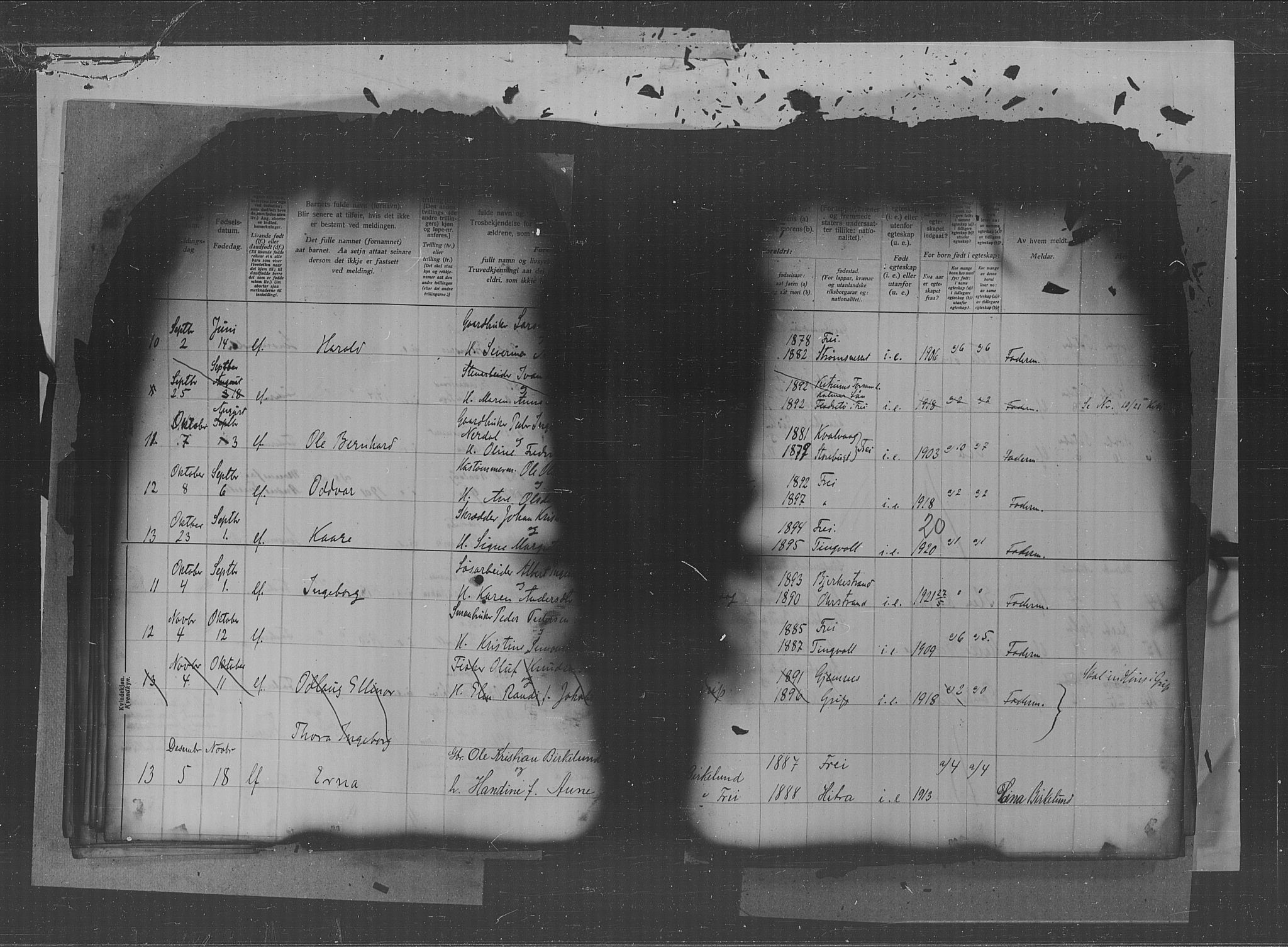 Kristiansund sokneprestkontor, AV/SAT-A-1068/1/II/II4: Birth register no. 34, 1916-1950, p. 20