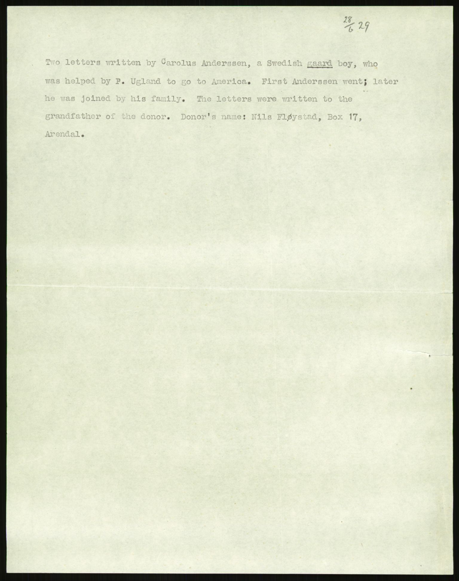 Samlinger til kildeutgivelse, Amerikabrevene, AV/RA-EA-4057/F/L0026: Innlån fra Aust-Agder: Aust-Agder-Arkivet - Erickson, 1838-1914, p. 921