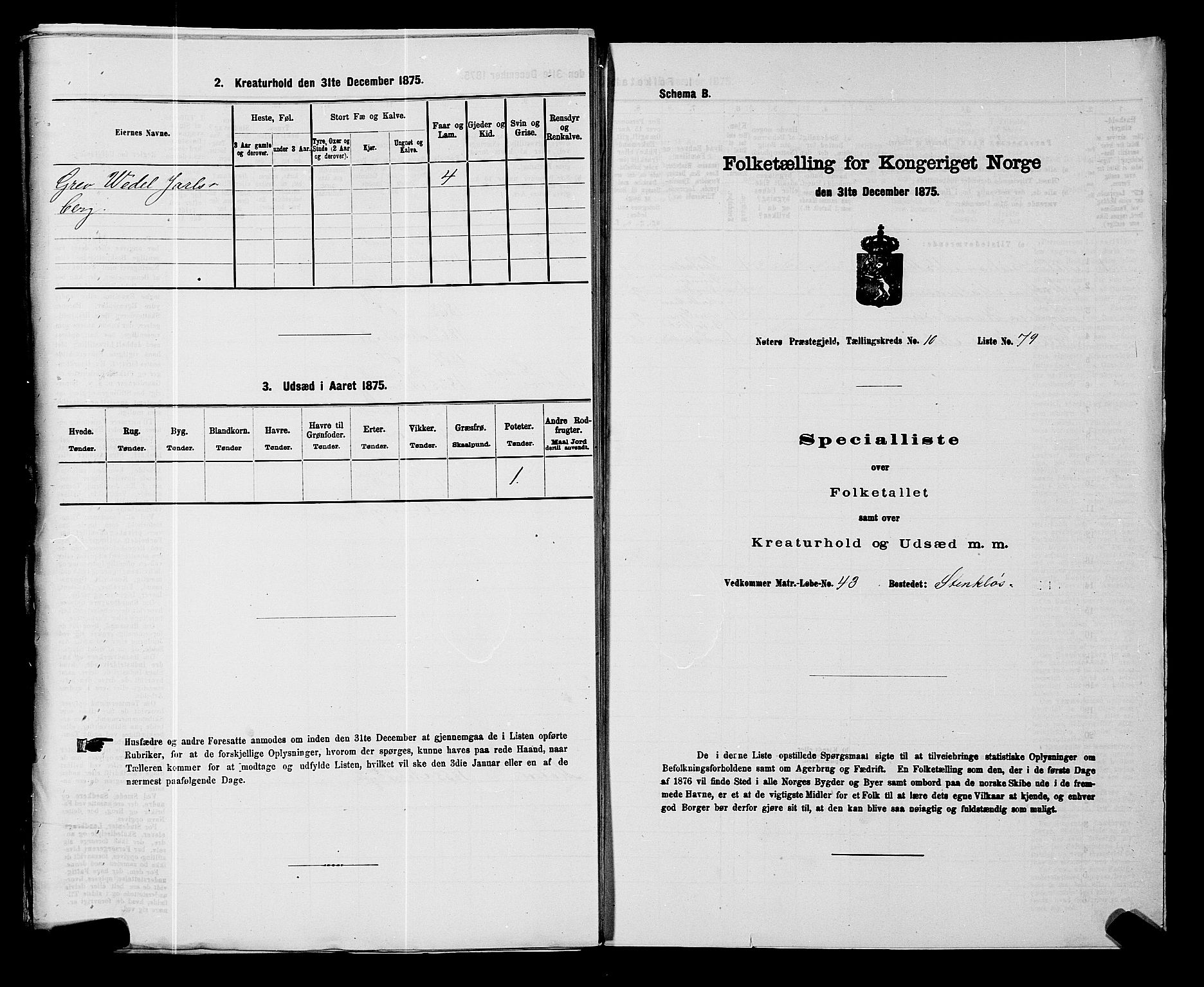 SAKO, 1875 census for 0722P Nøtterøy, 1875, p. 2131