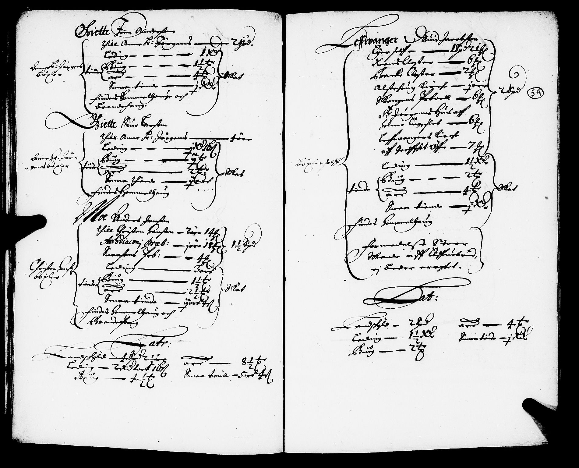 Rentekammeret inntil 1814, Realistisk ordnet avdeling, AV/RA-EA-4070/N/Nb/Nba/L0054: Stjørdal len, 1669, p. 58b-59a