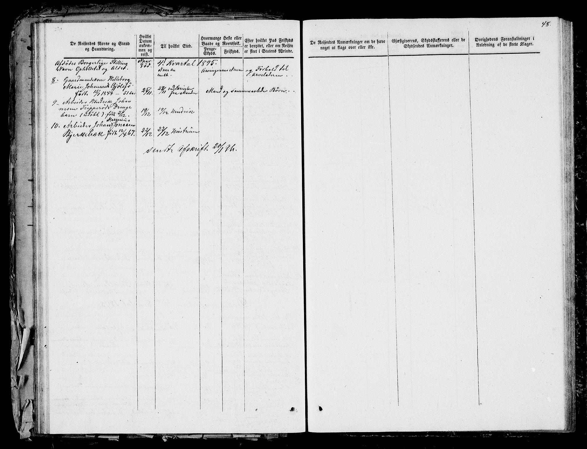 Aremark lensmannskontor, AV/SAO-A-10631/H/Ha/L0001: Dødsfallsprotokoll, 1859-1895, p. 47b-48a