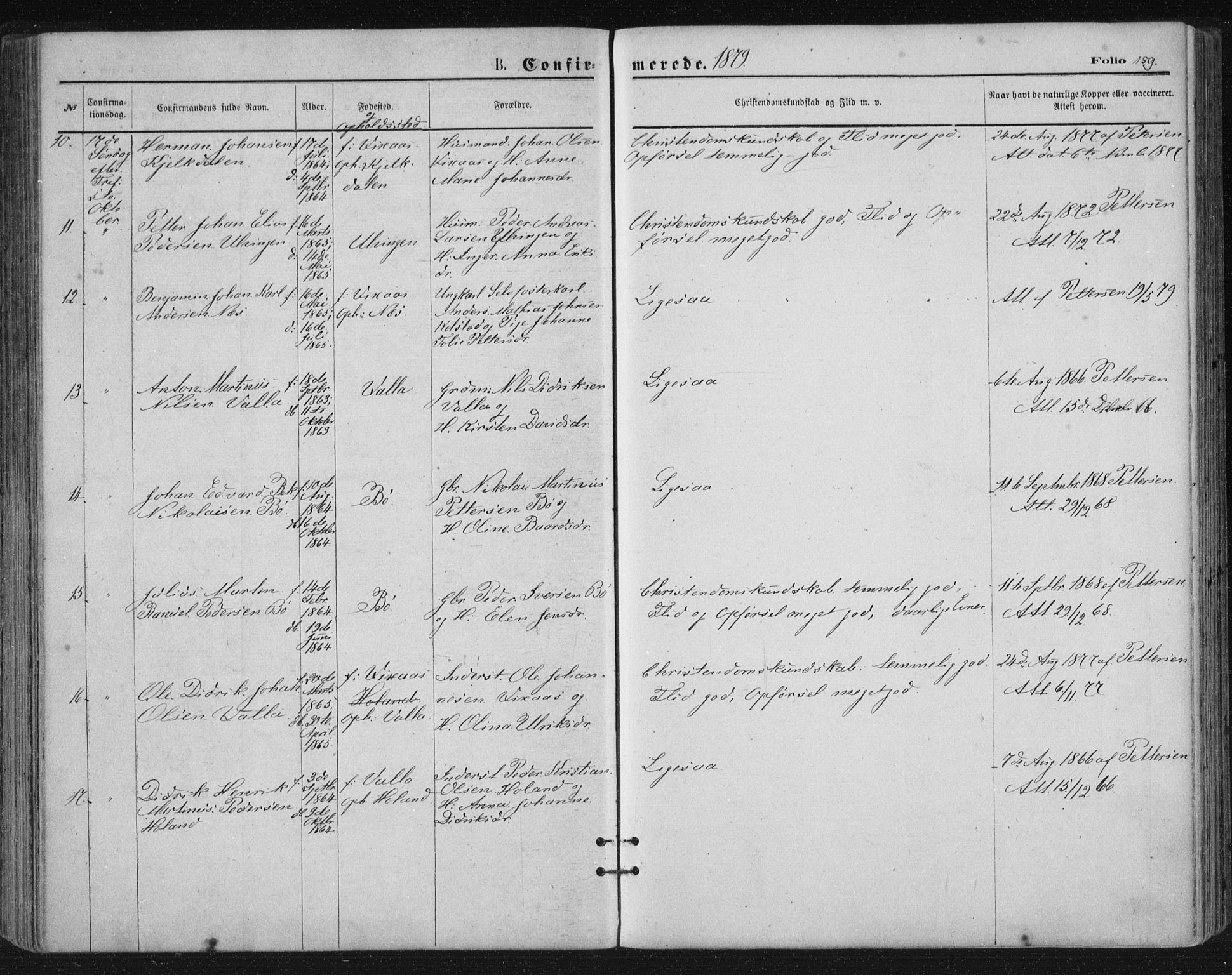 Ministerialprotokoller, klokkerbøker og fødselsregistre - Nordland, SAT/A-1459/816/L0241: Parish register (official) no. 816A07, 1870-1885, p. 159