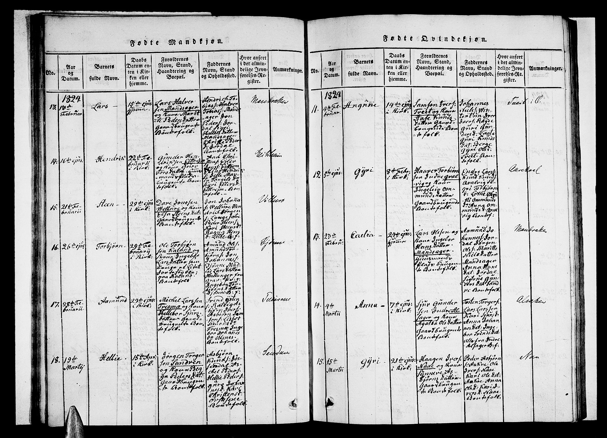 Ullensvang sokneprestembete, AV/SAB-A-78701/H/Haa: Parish register (official) no. A 9, 1819-1826