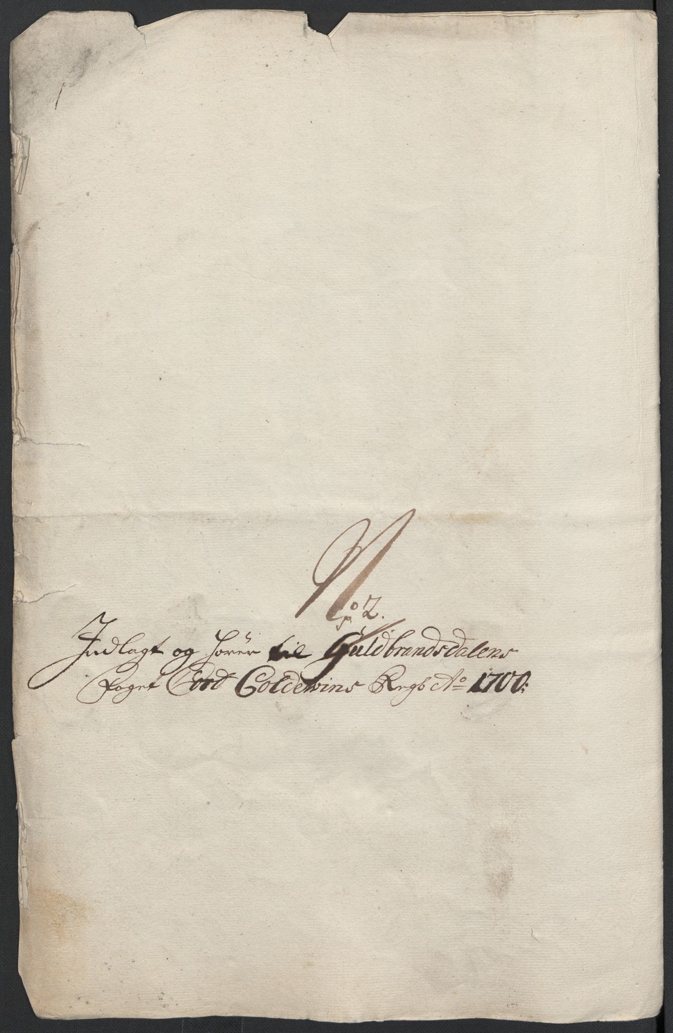 Rentekammeret inntil 1814, Reviderte regnskaper, Fogderegnskap, RA/EA-4092/R17/L1173: Fogderegnskap Gudbrandsdal, 1700, p. 37