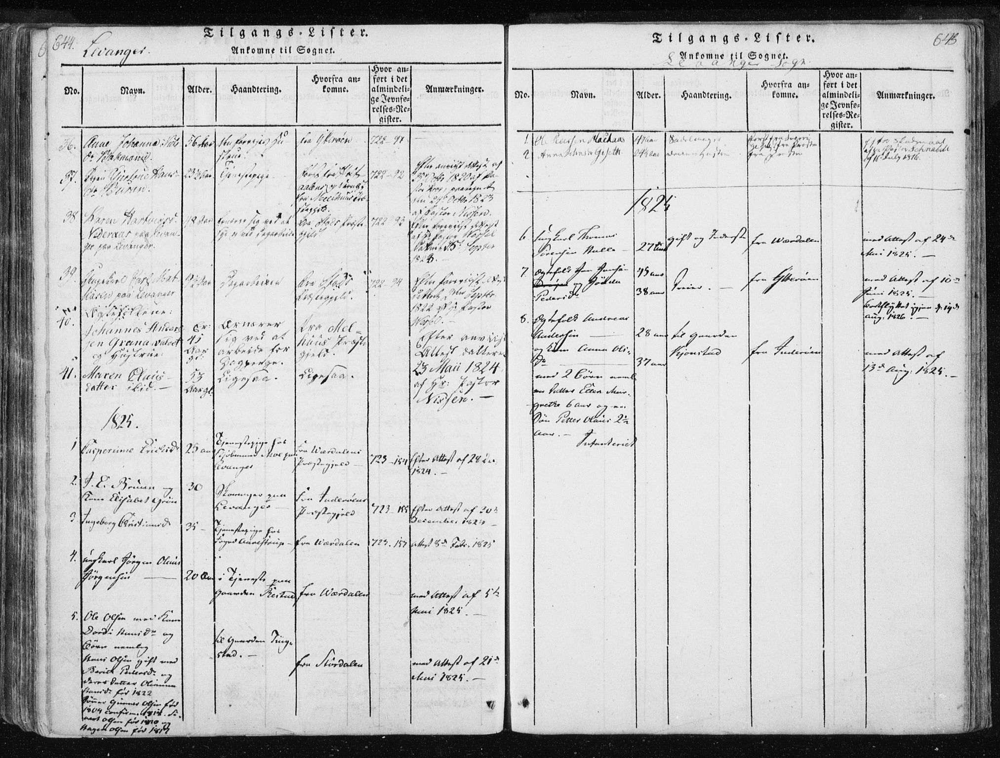 Ministerialprotokoller, klokkerbøker og fødselsregistre - Nord-Trøndelag, SAT/A-1458/717/L0148: Parish register (official) no. 717A04 /2, 1816-1825, p. 644-645