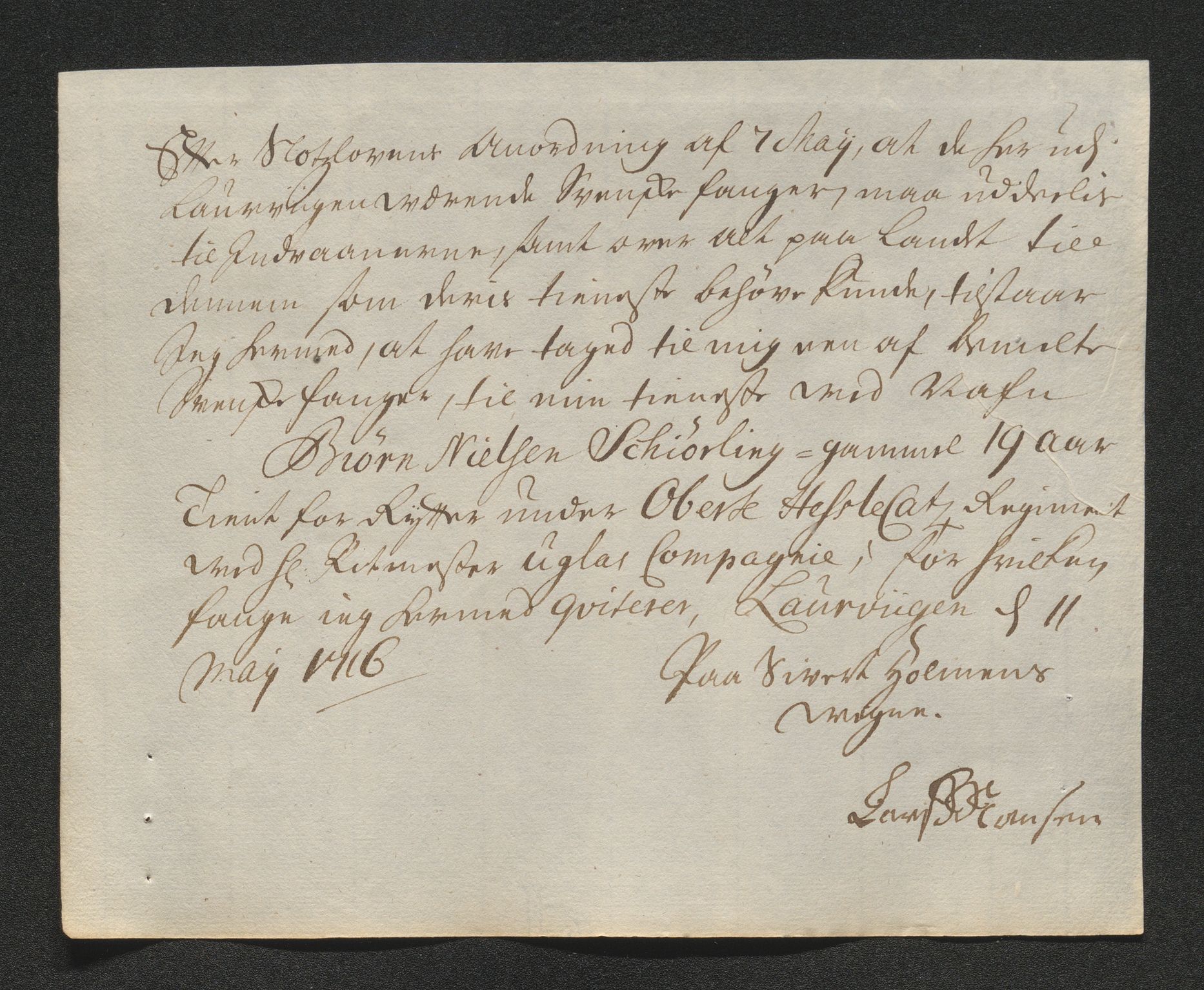 Larvik grevskap, AV/SAKO-A-1056/F/Ff/Ffb/L0018/0001: Brev / Spesielle saker, 1716-1748, p. 98