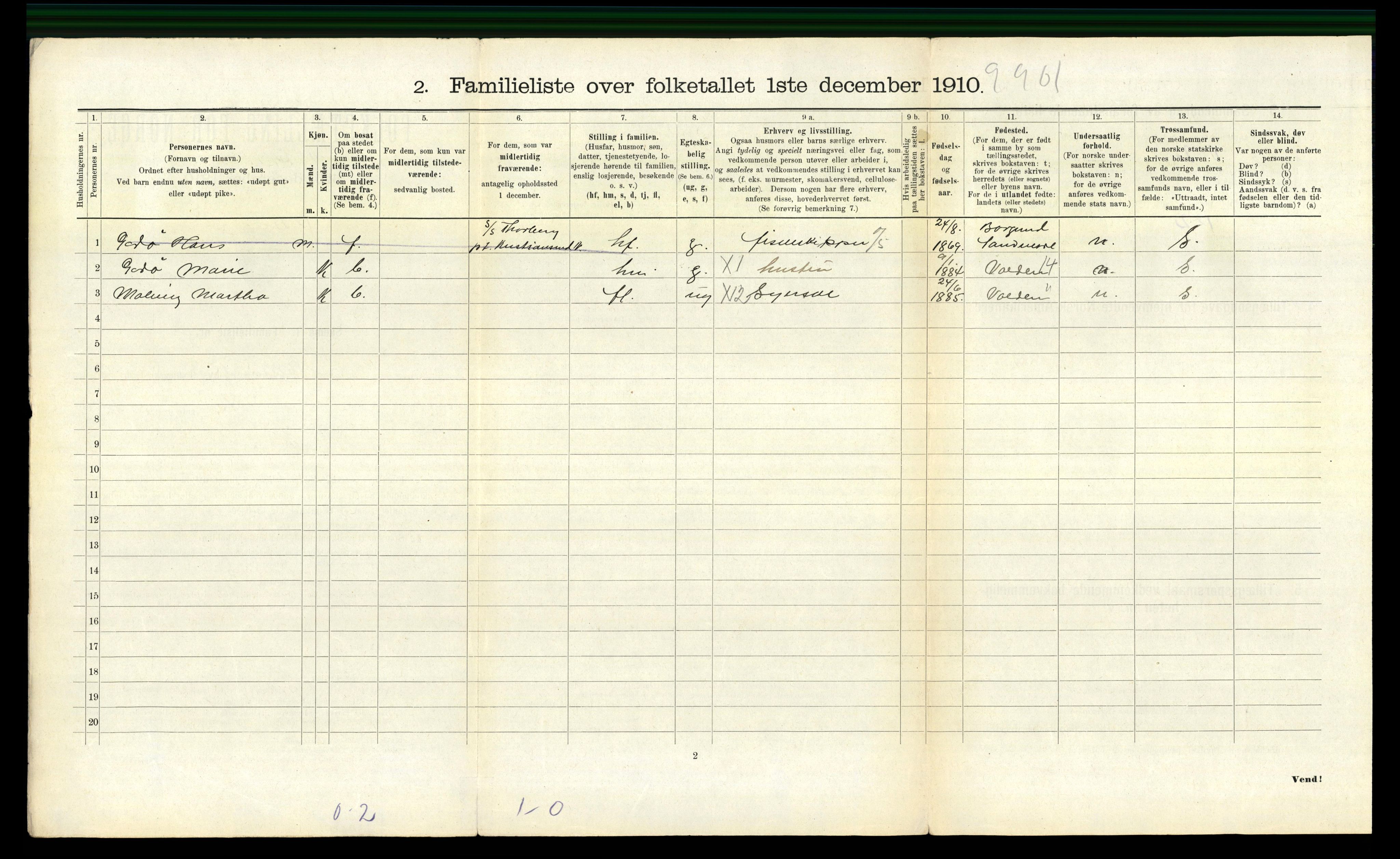 RA, 1910 census for Ålesund, 1910, p. 3706