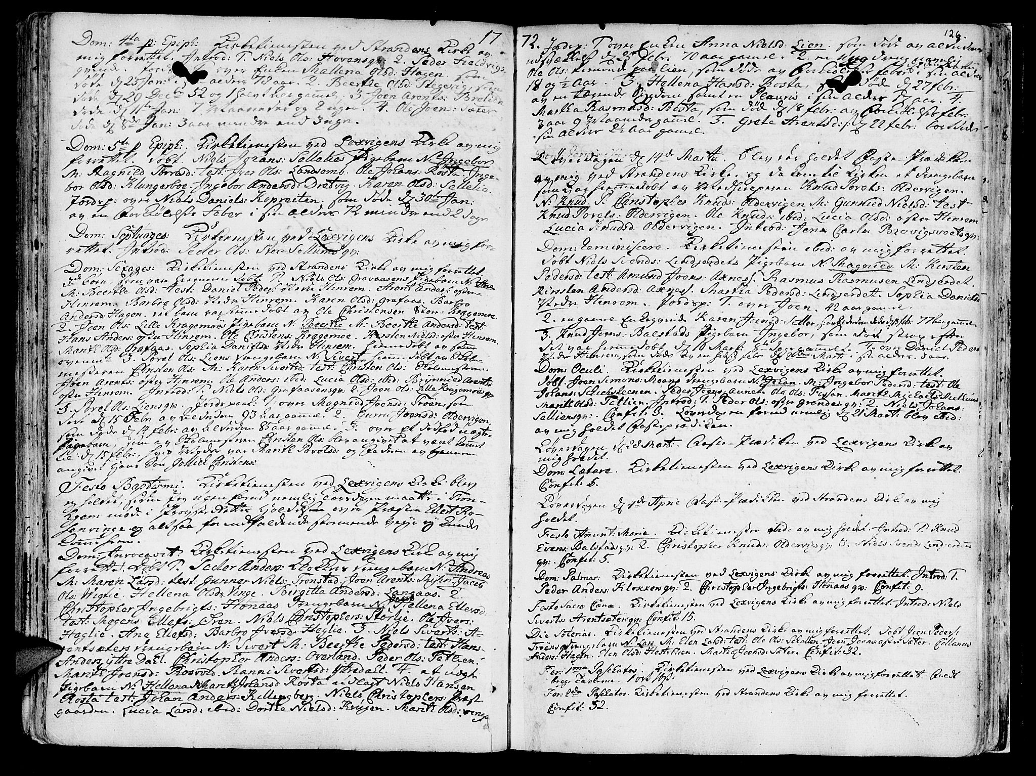 Ministerialprotokoller, klokkerbøker og fødselsregistre - Nord-Trøndelag, SAT/A-1458/701/L0003: Parish register (official) no. 701A03, 1751-1783, p. 126