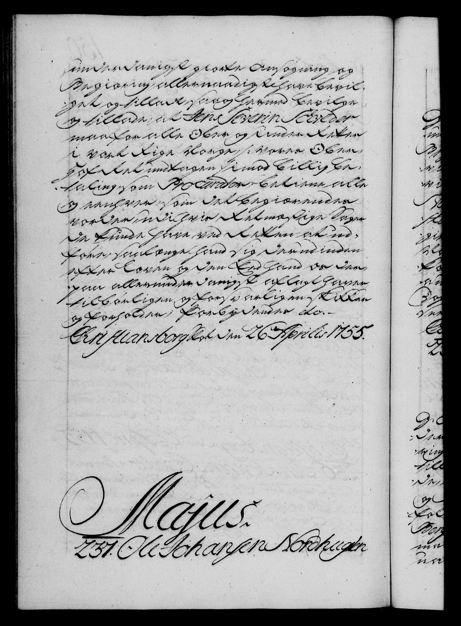 Danske Kanselli 1572-1799, AV/RA-EA-3023/F/Fc/Fca/Fcaa/L0039: Norske registre, 1755-1756, p. 150b