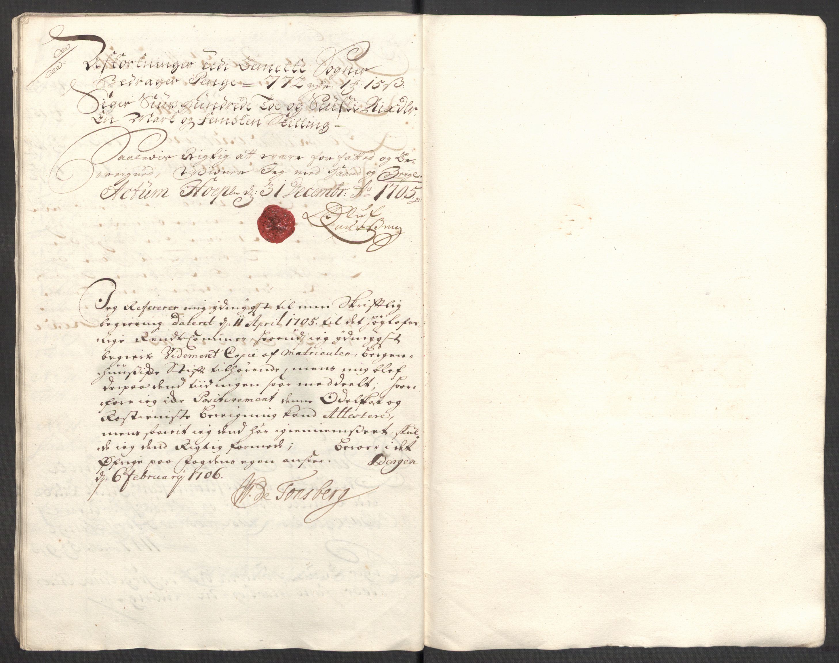 Rentekammeret inntil 1814, Reviderte regnskaper, Fogderegnskap, AV/RA-EA-4092/R48/L2983: Fogderegnskap Sunnhordland og Hardanger, 1705, p. 176