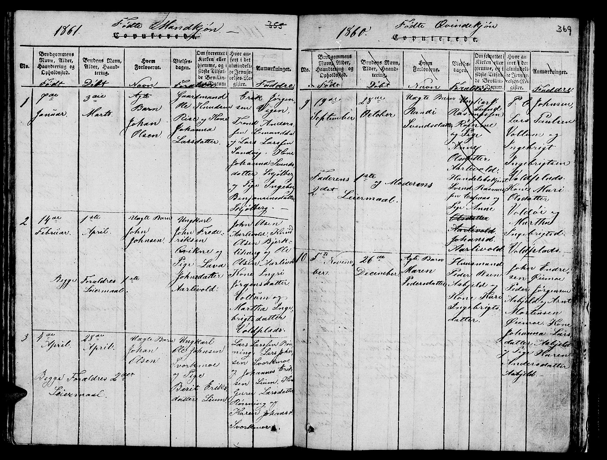 Ministerialprotokoller, klokkerbøker og fødselsregistre - Sør-Trøndelag, SAT/A-1456/671/L0842: Parish register (copy) no. 671C01, 1816-1867, p. 368-369