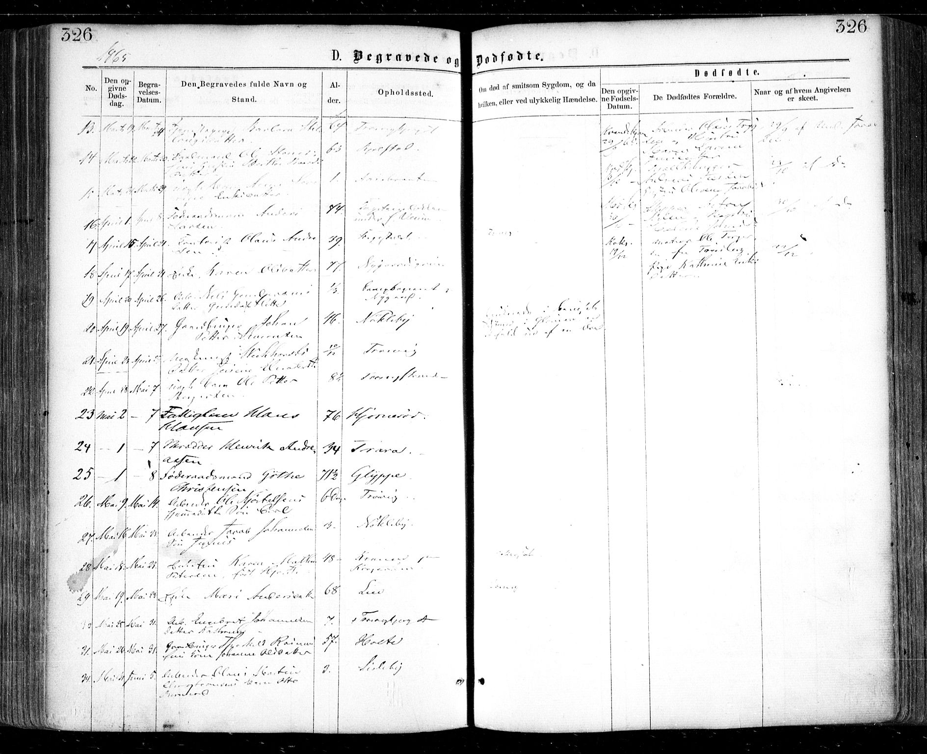 Glemmen prestekontor Kirkebøker, SAO/A-10908/F/Fa/L0008: Parish register (official) no. 8, 1862-1871, p. 326
