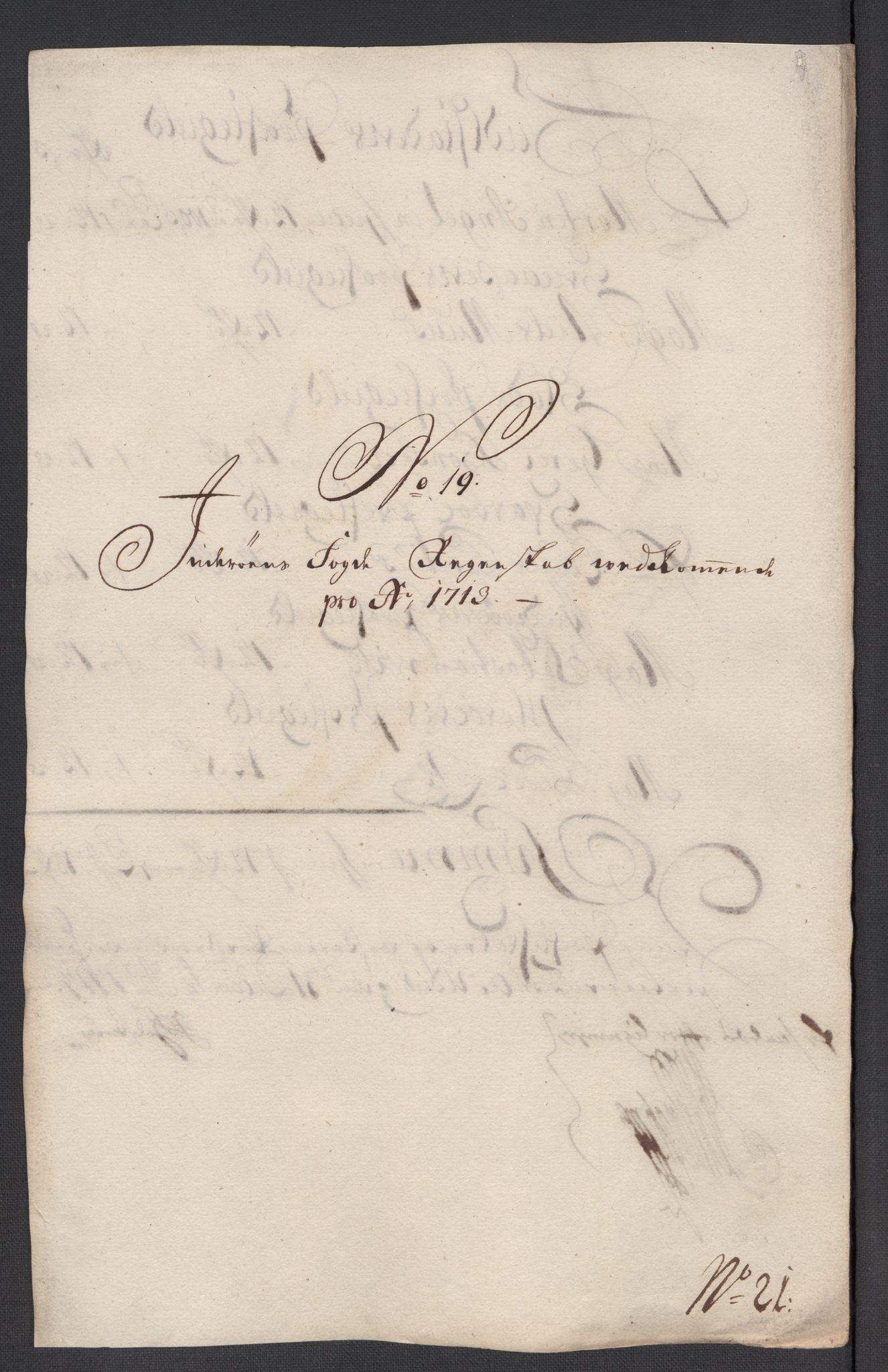 Rentekammeret inntil 1814, Reviderte regnskaper, Fogderegnskap, RA/EA-4092/R63/L4321: Fogderegnskap Inderøy, 1713, p. 218