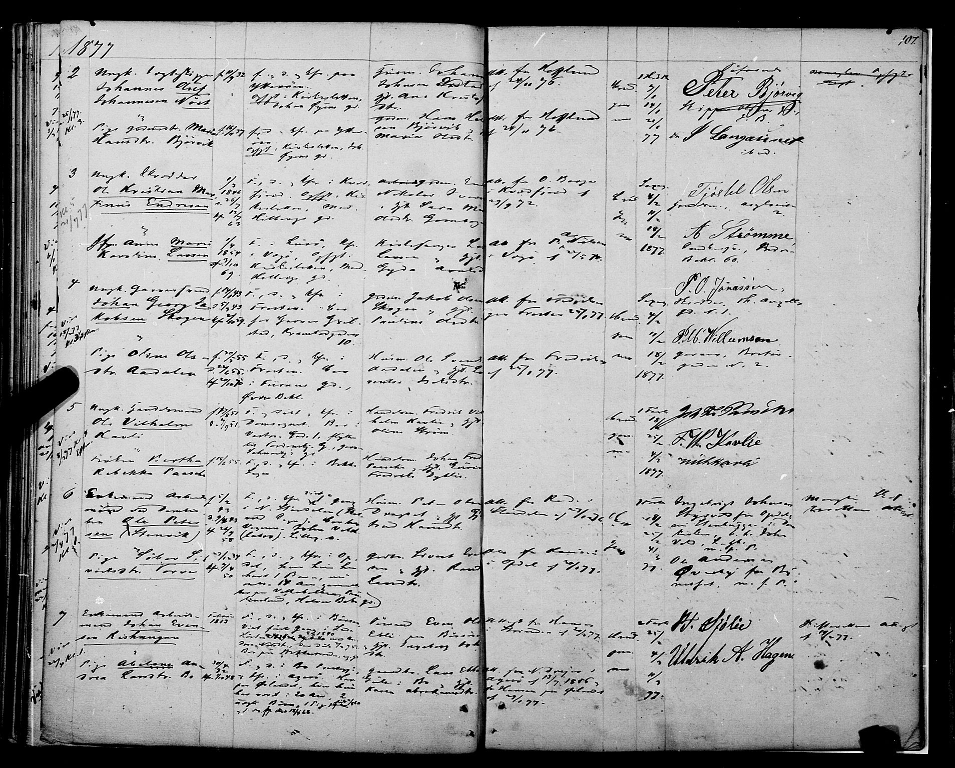 Ministerialprotokoller, klokkerbøker og fødselsregistre - Sør-Trøndelag, SAT/A-1456/604/L0187: Parish register (official) no. 604A08, 1847-1878, p. 107