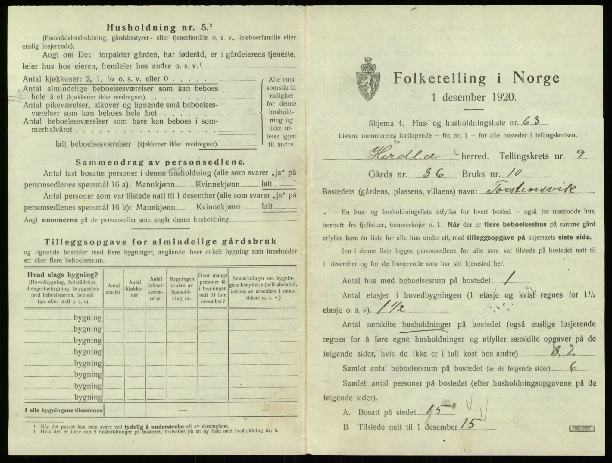 SAB, 1920 census for Herdla, 1920, p. 918