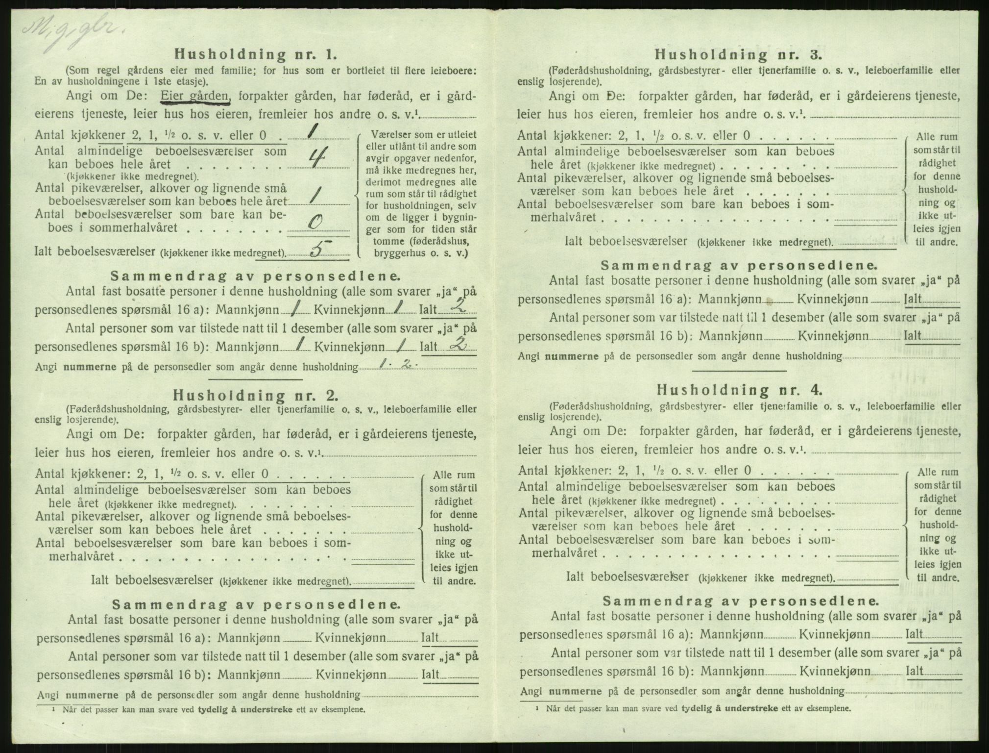 SAK, 1920 census for Holt, 1920, p. 163