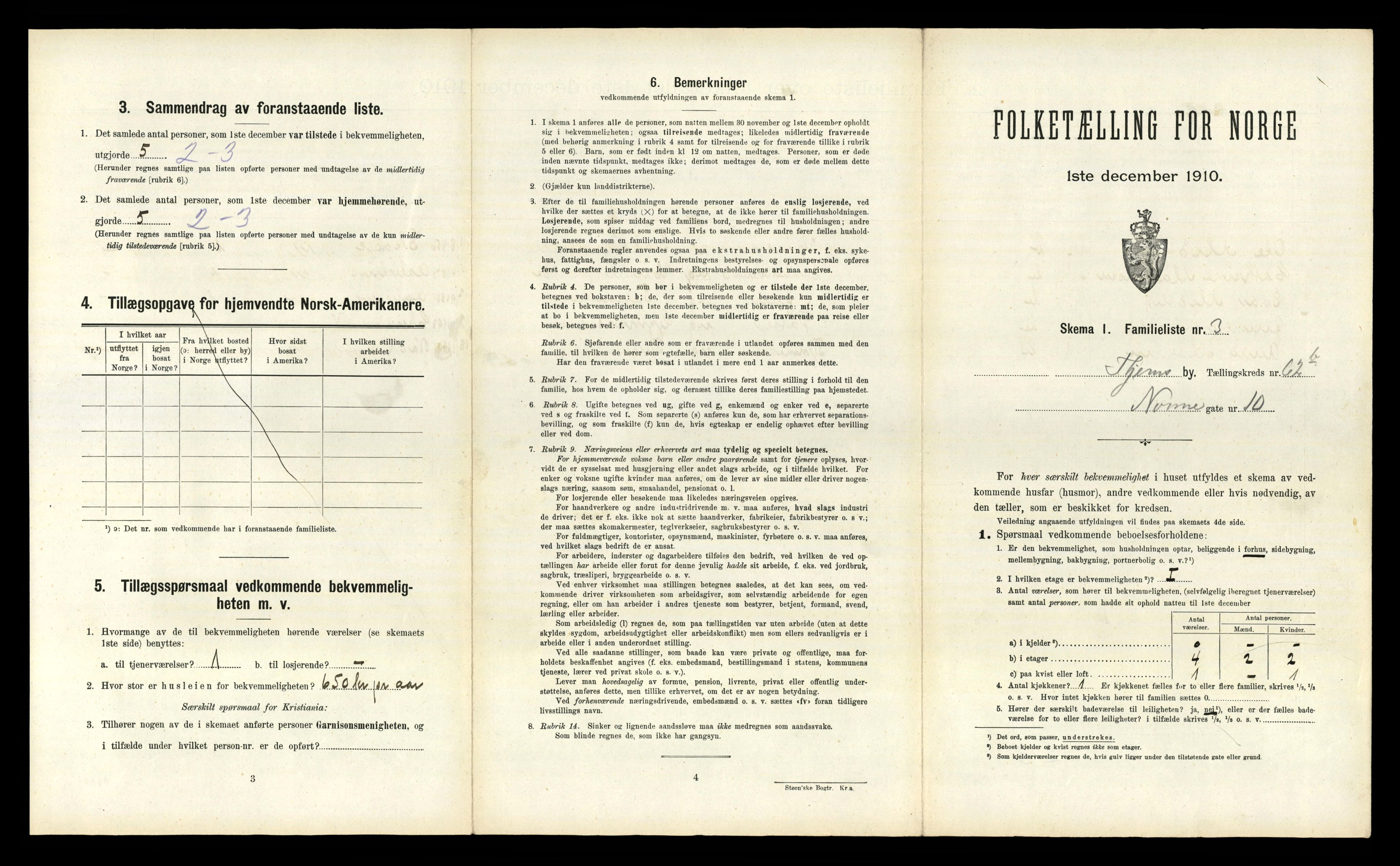 RA, 1910 census for Trondheim, 1910, p. 16839