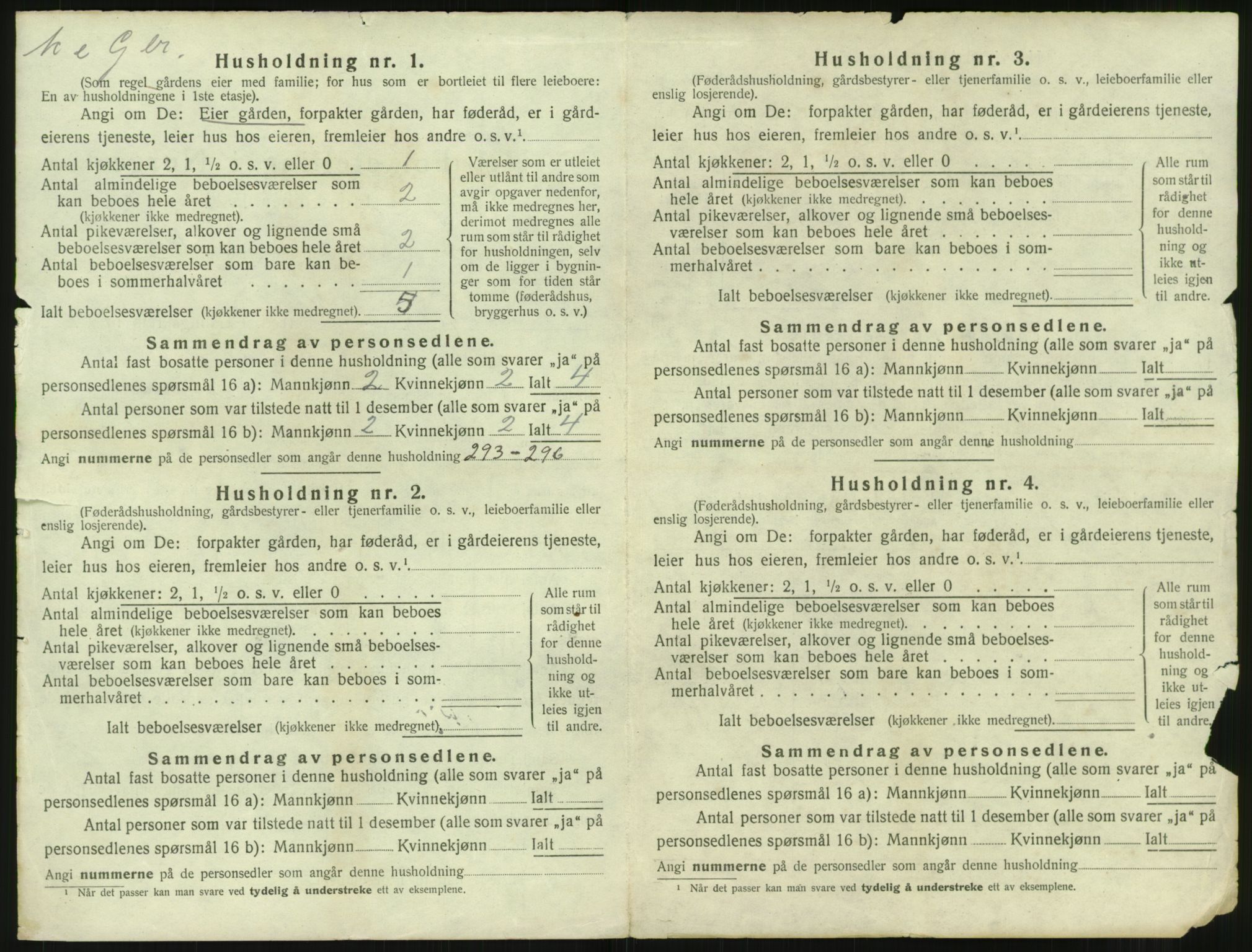 SAST, 1920 census for Skjold, 1920, p. 905