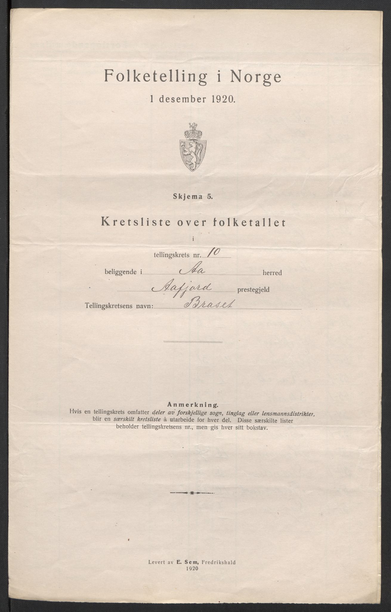 SAT, 1920 census for Å, 1920, p. 35